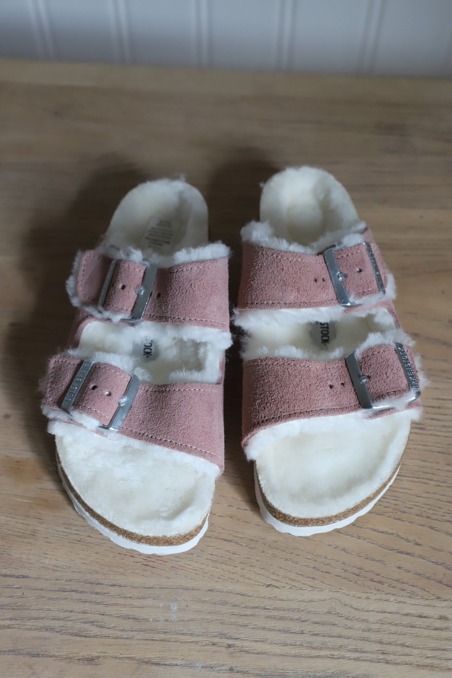 NEW Birkenstock AZ Sherling lined sandals size 37