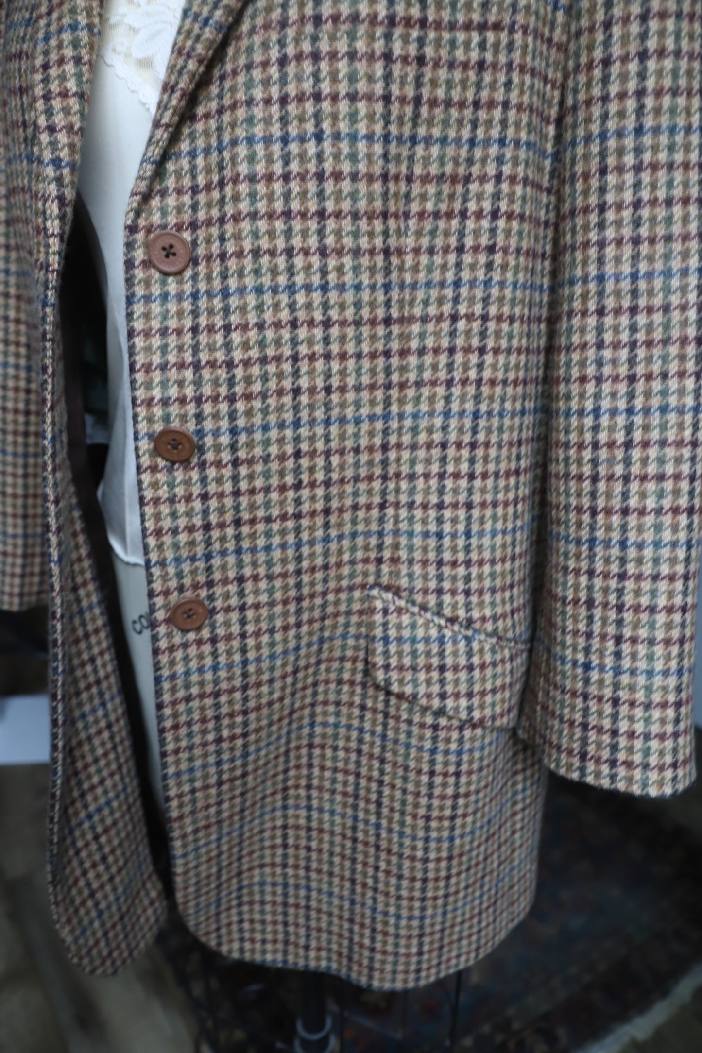 Vintage Ralph Lauren wool tweed blazer size 16