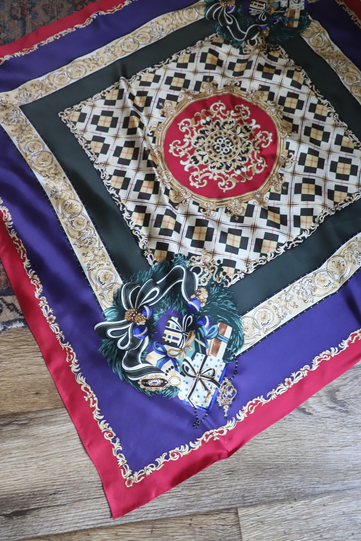 Vintage Talbots 100% silk scarf