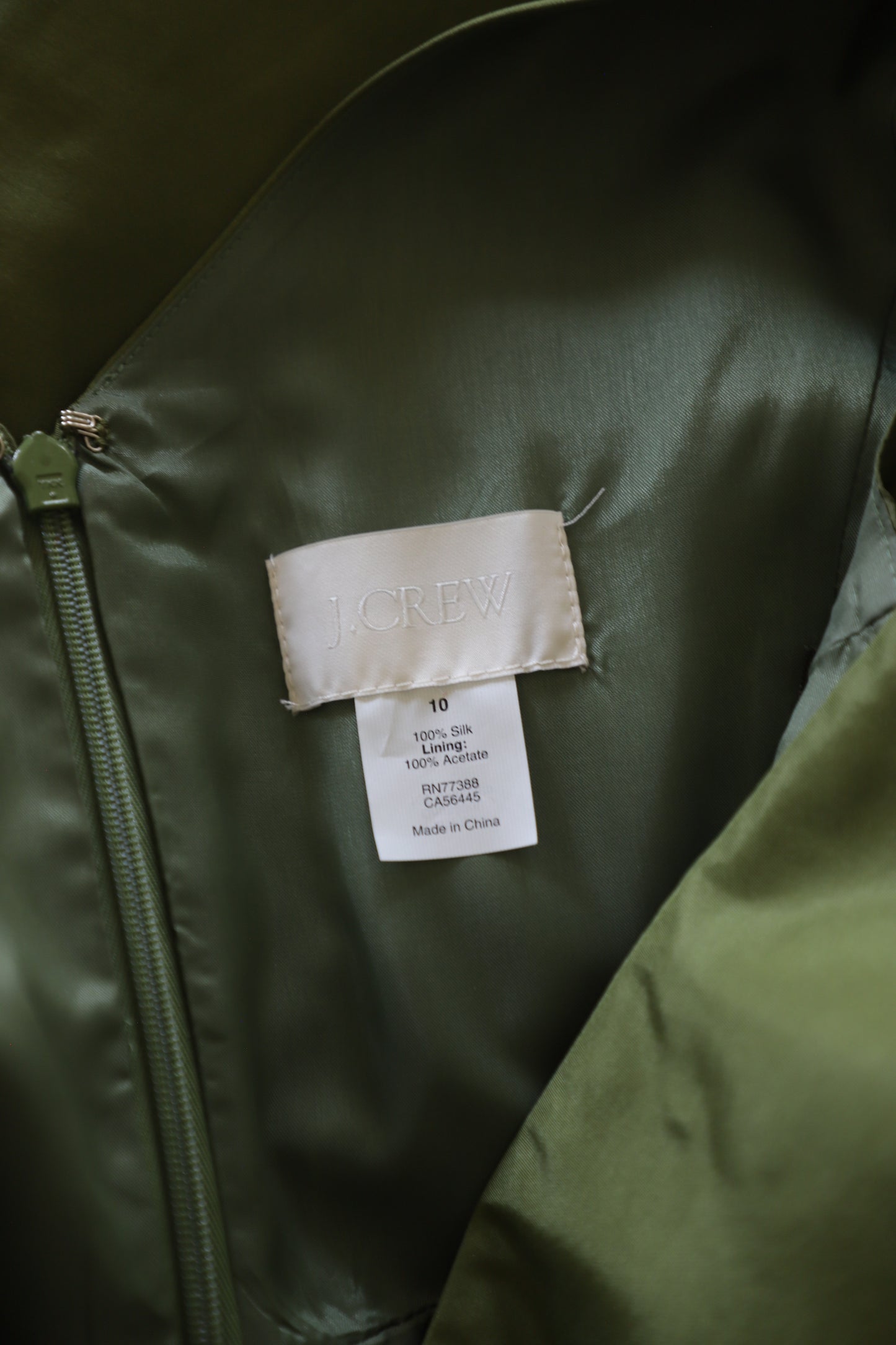 JCrew Silk dress size 10