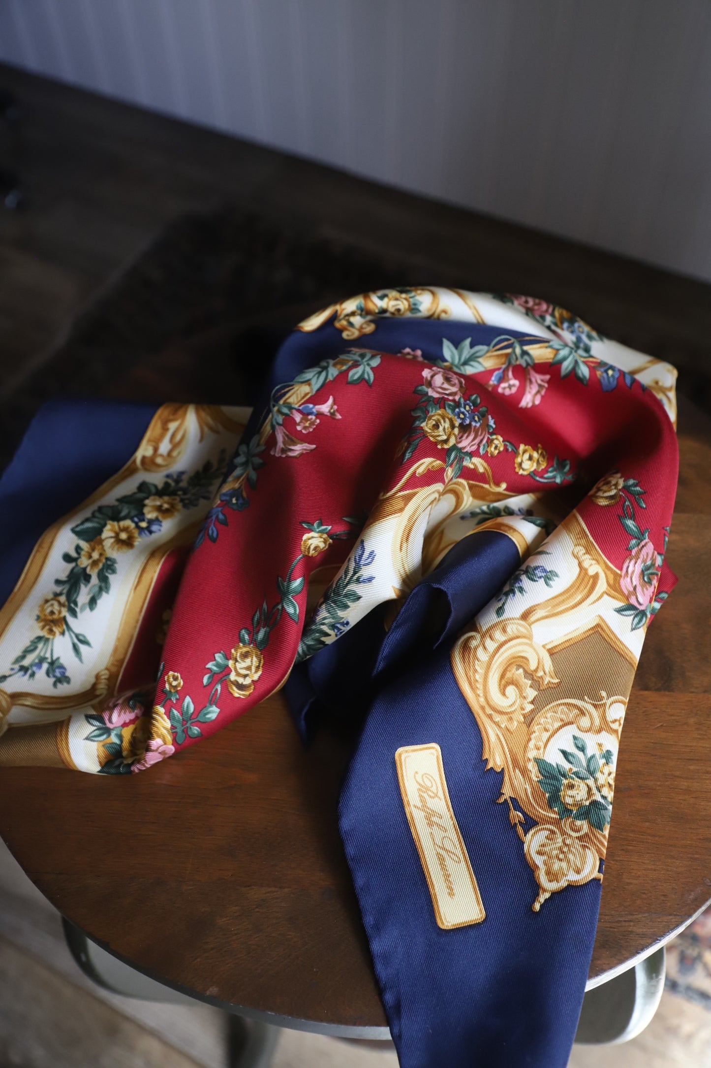 Ralph Lauren large silk floral scarf