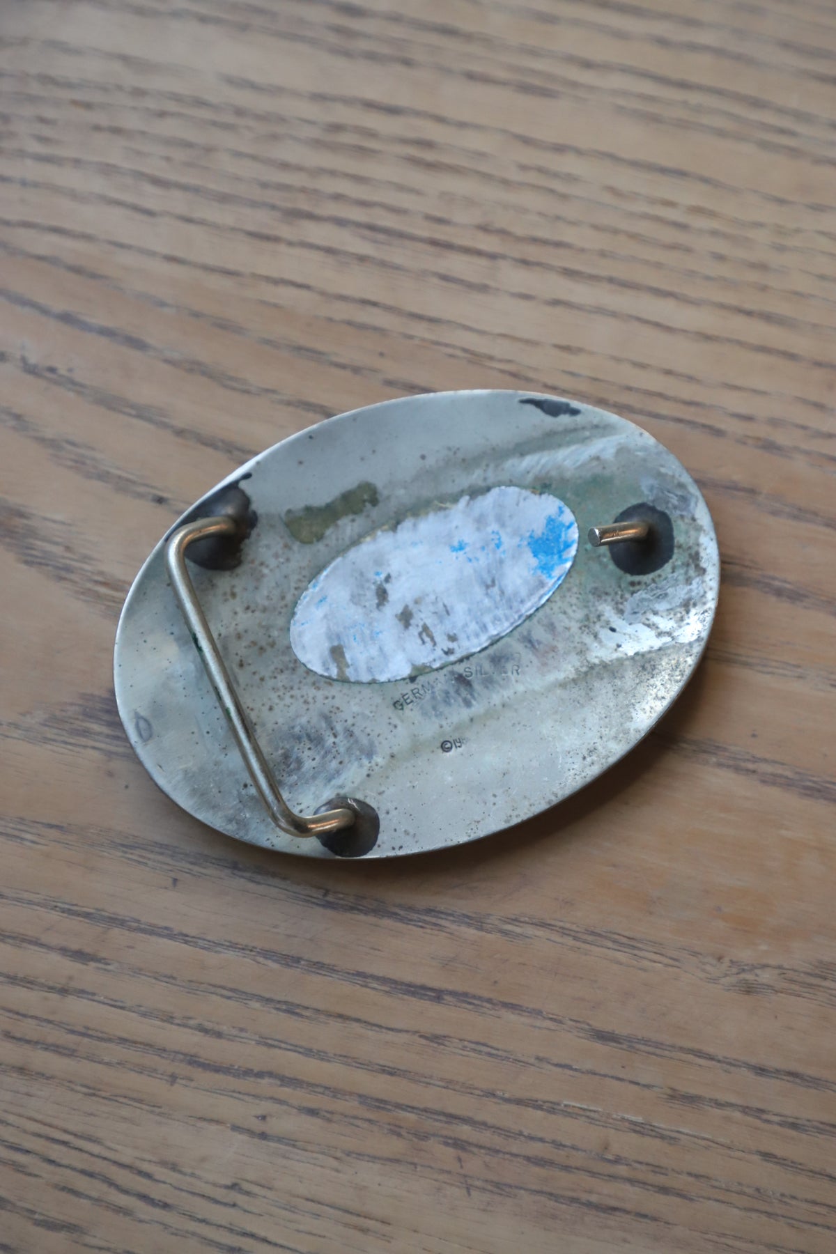 Vintage 1980’s German silver/brass belt buckle