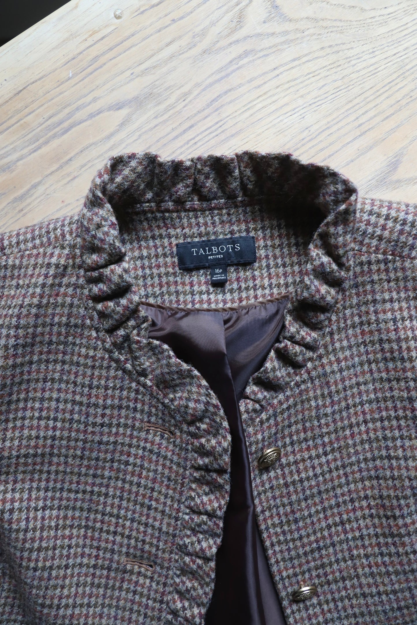 Talbots petites wool blend blazer size 16P