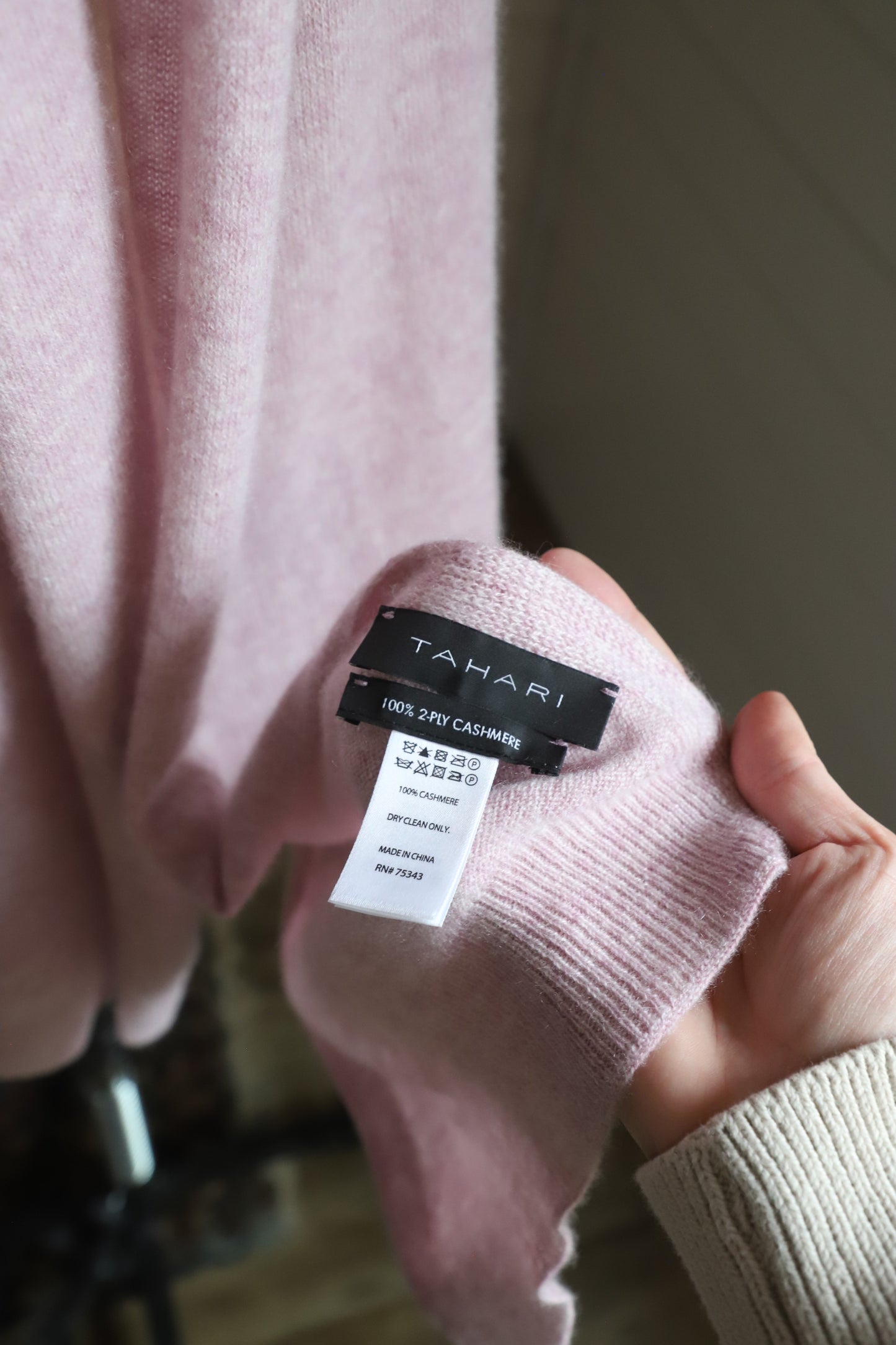 100% cashmere lavender scarf