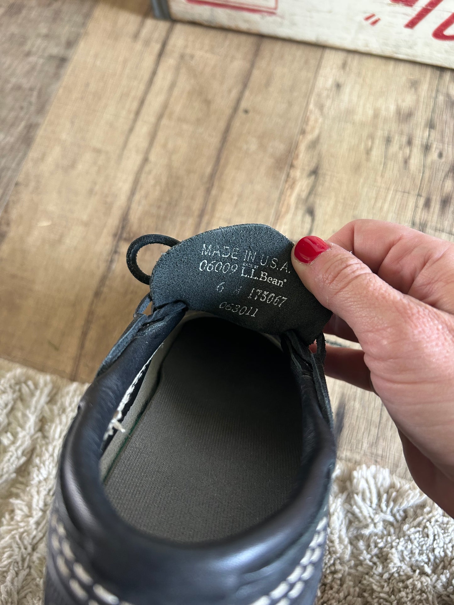 Vintage LLBean duck boots size 6