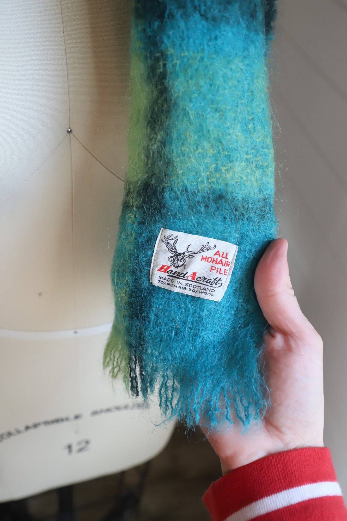 Vintage Scottish Mohair scarf