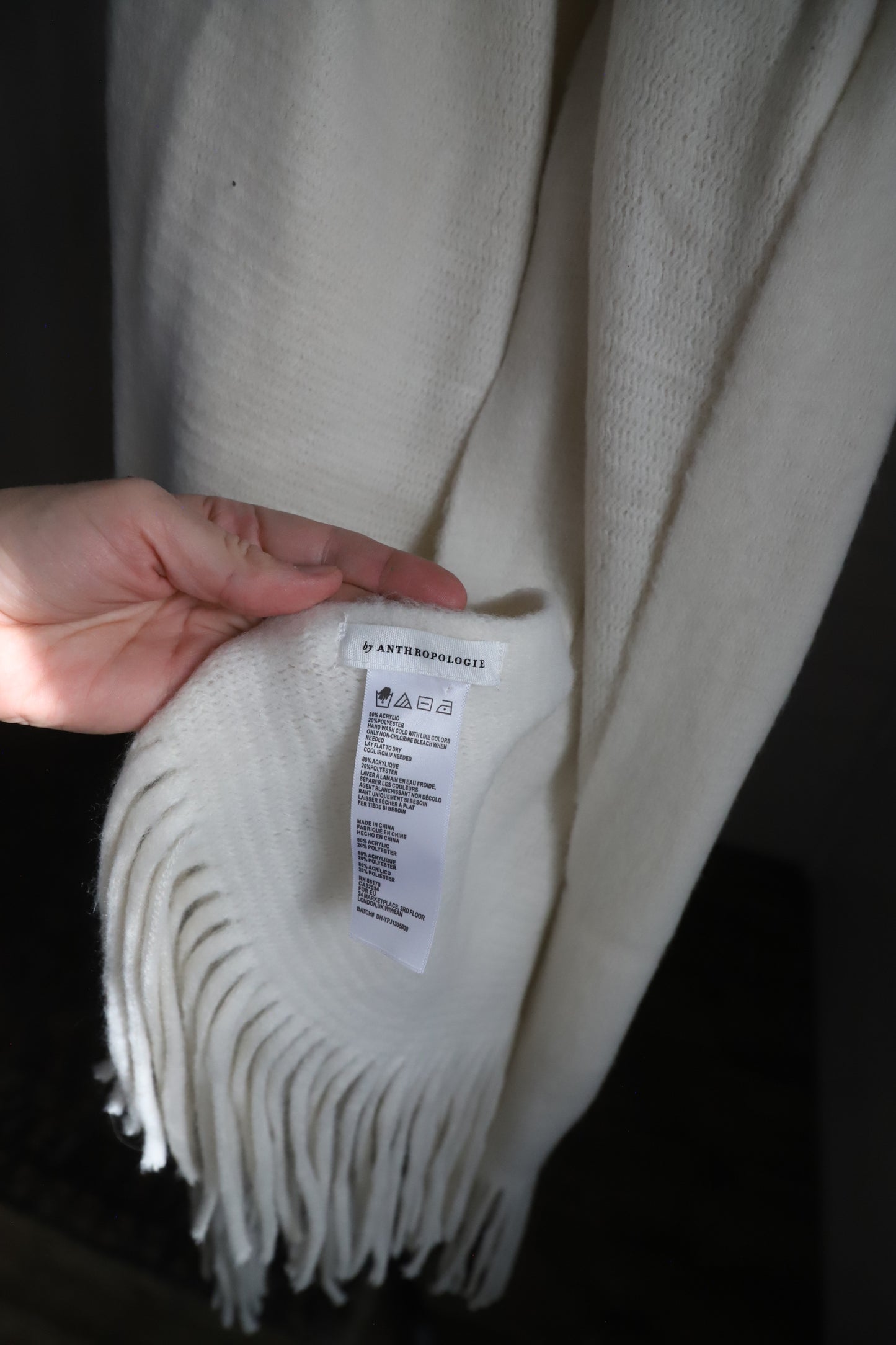 Anthropologie blanket scarf