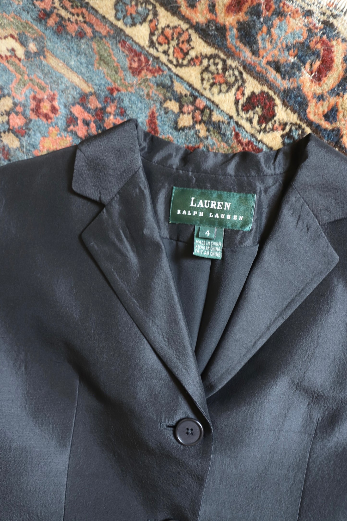 Vintage Ralph Lauren silk blazer size 4