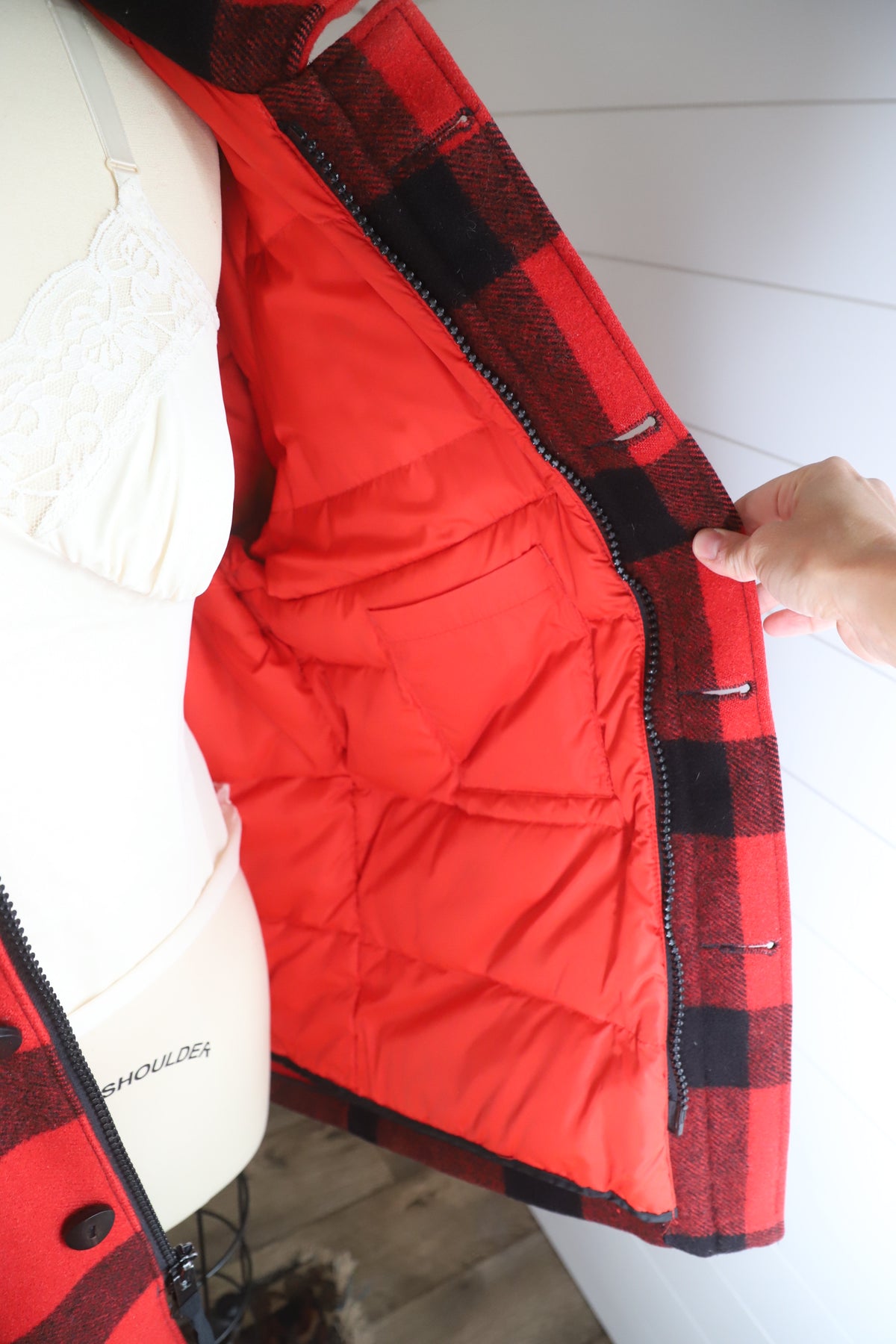 Vintage Eddie Bauer wool/down coat