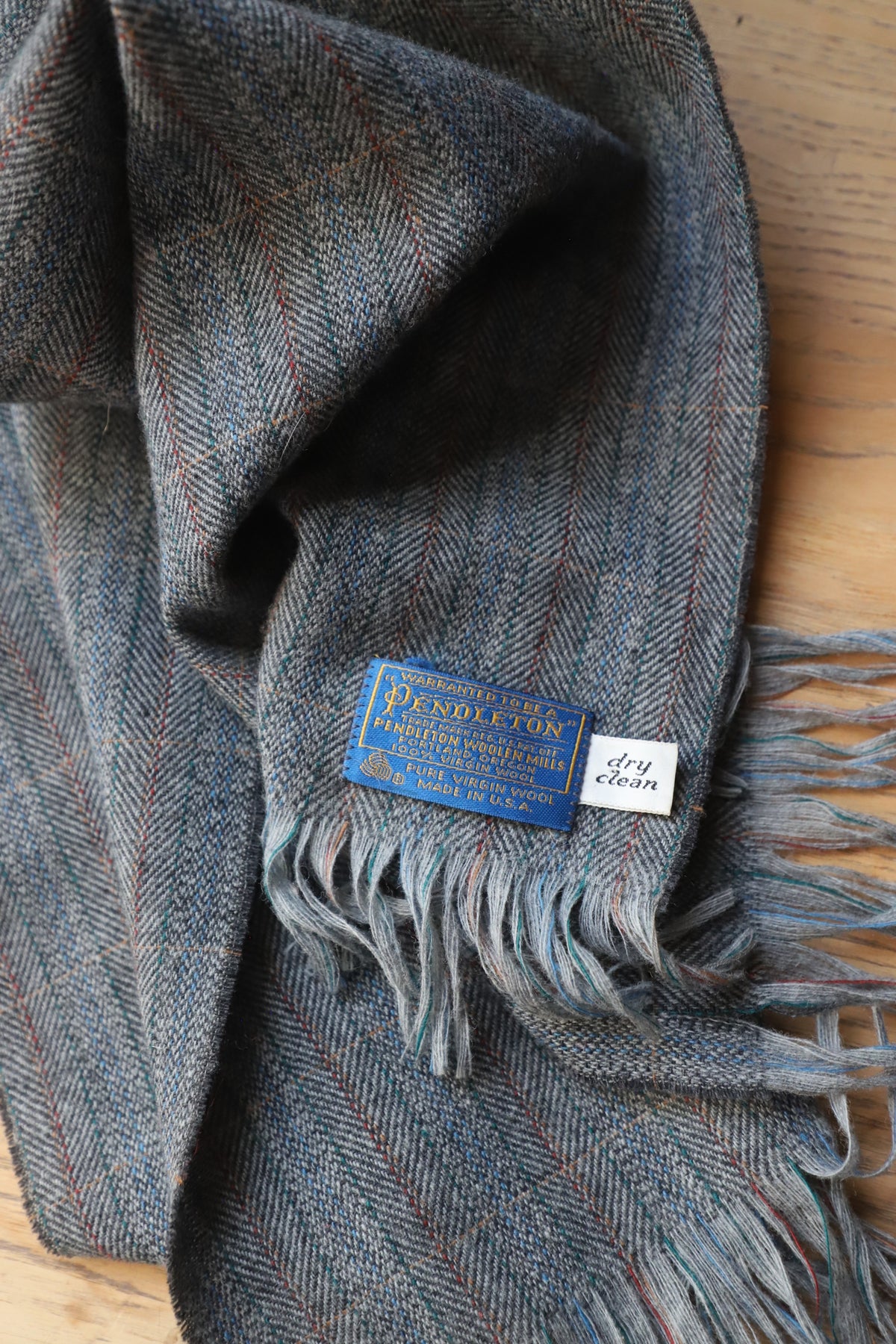 Vintage Pendleton USA made wool scarf
