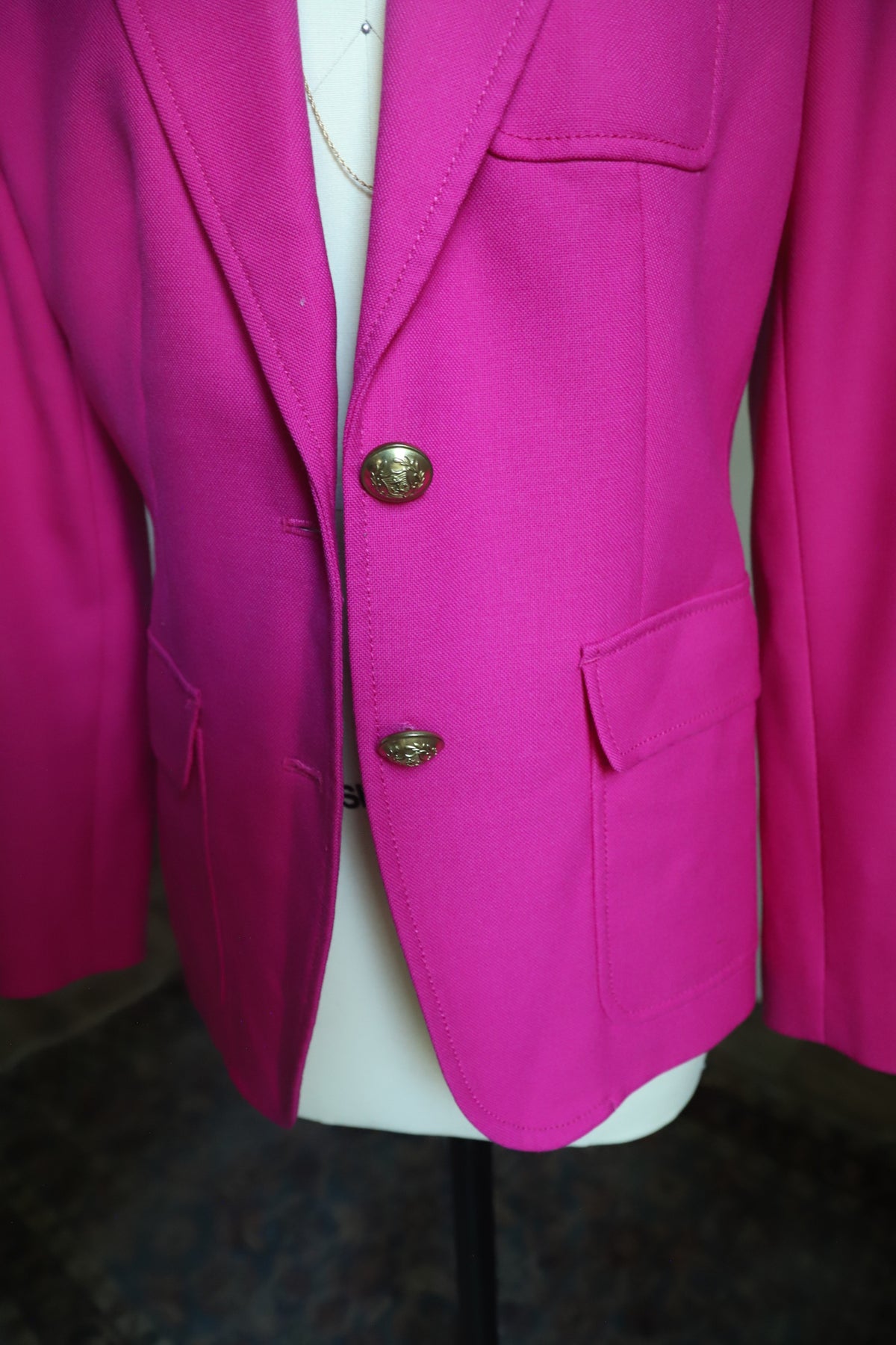 JCrew hot pink wool blazer size 4