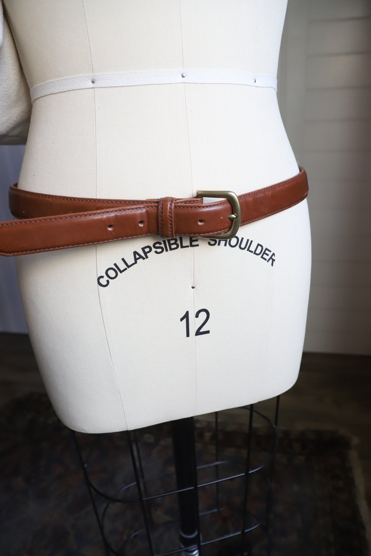 Vintage LLBean leather belt, plus size