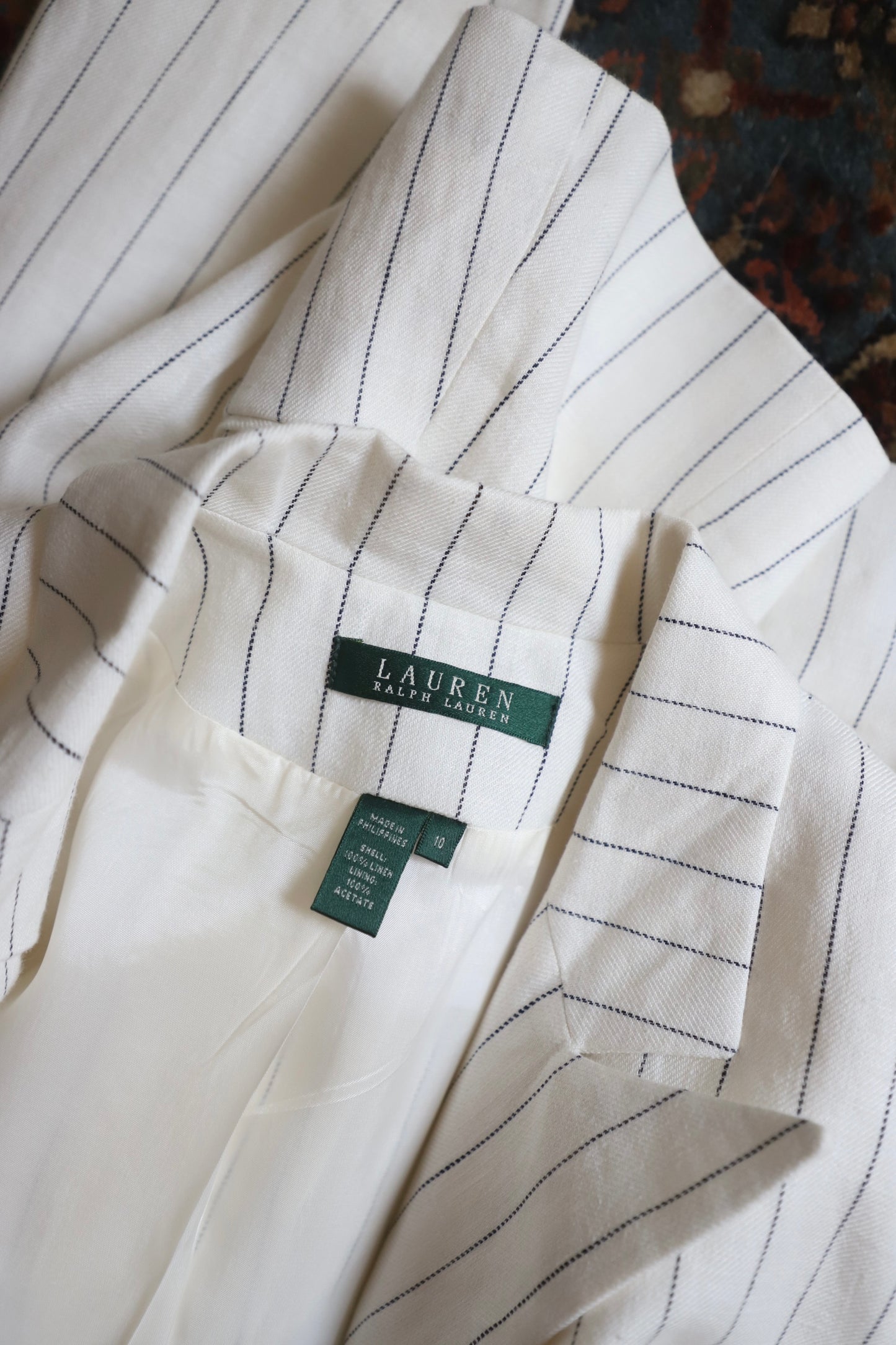Vintage Ralph Lauren pin stripe blazer size 10