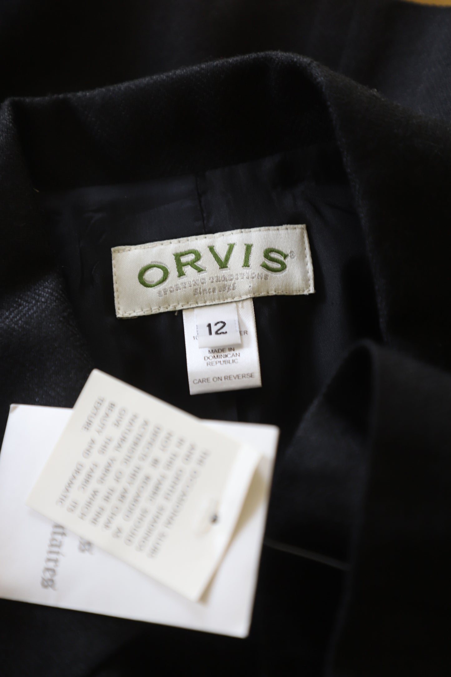 Orvis silk blazer size 12
