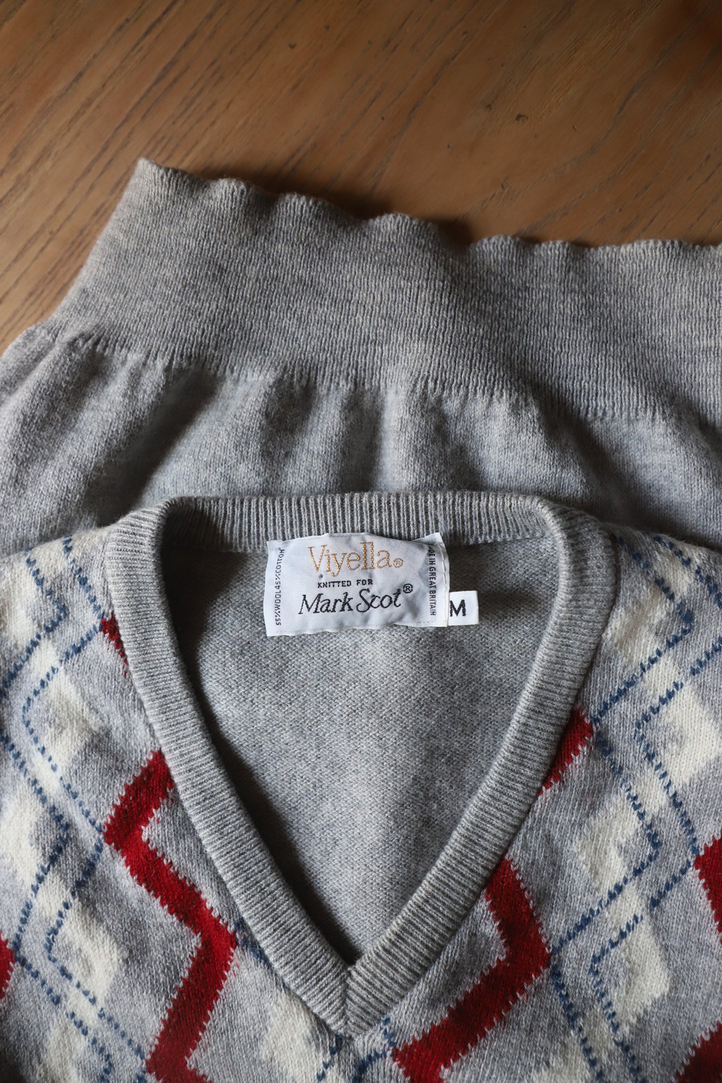 Vintage cotton/wool vest size M