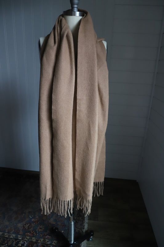 100% Camel Wool blanket scarf
