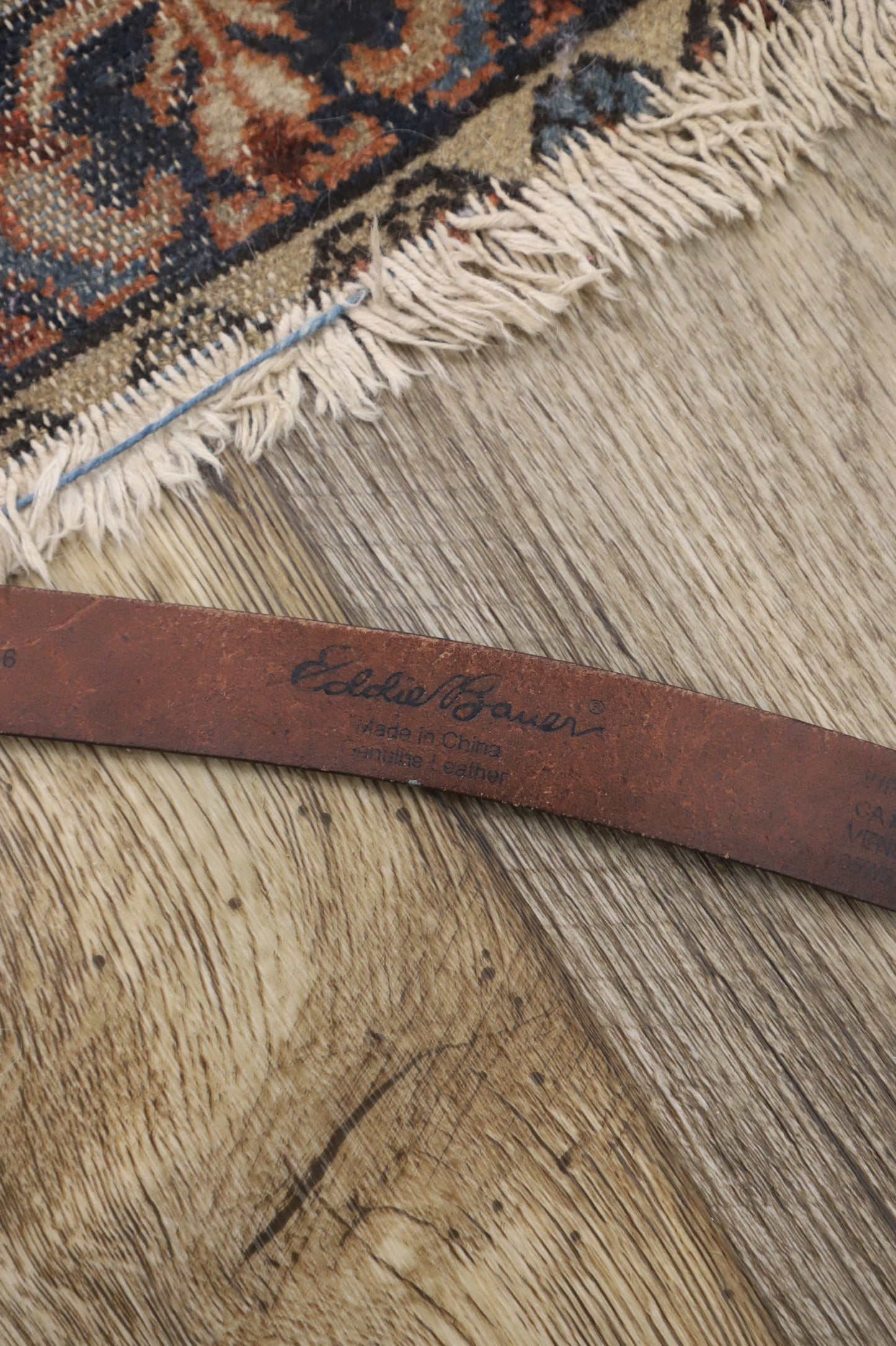 Vintage Eddie Bauer leather belt