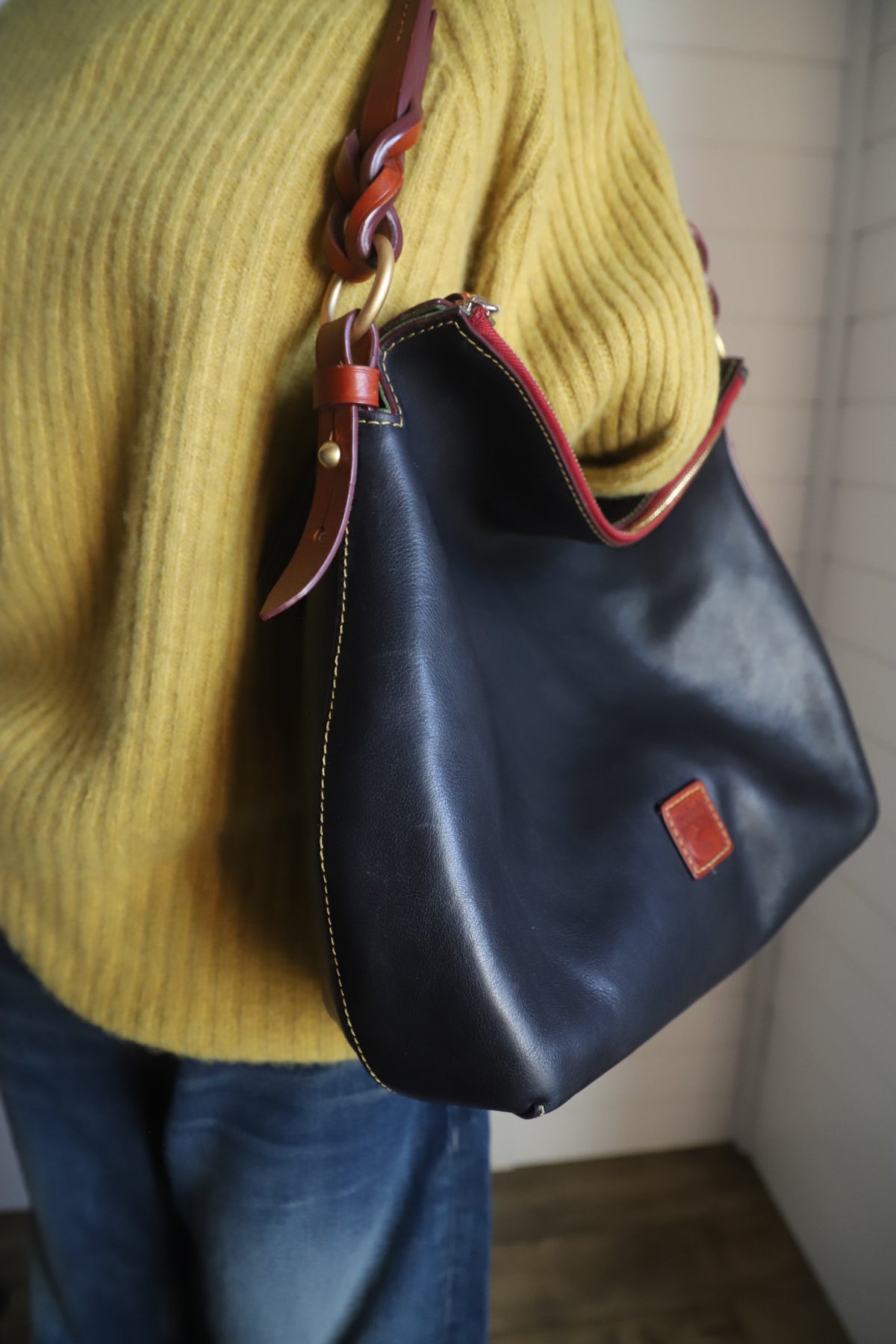 Dooney and Bourke Florentine Twist Strap hobo bag