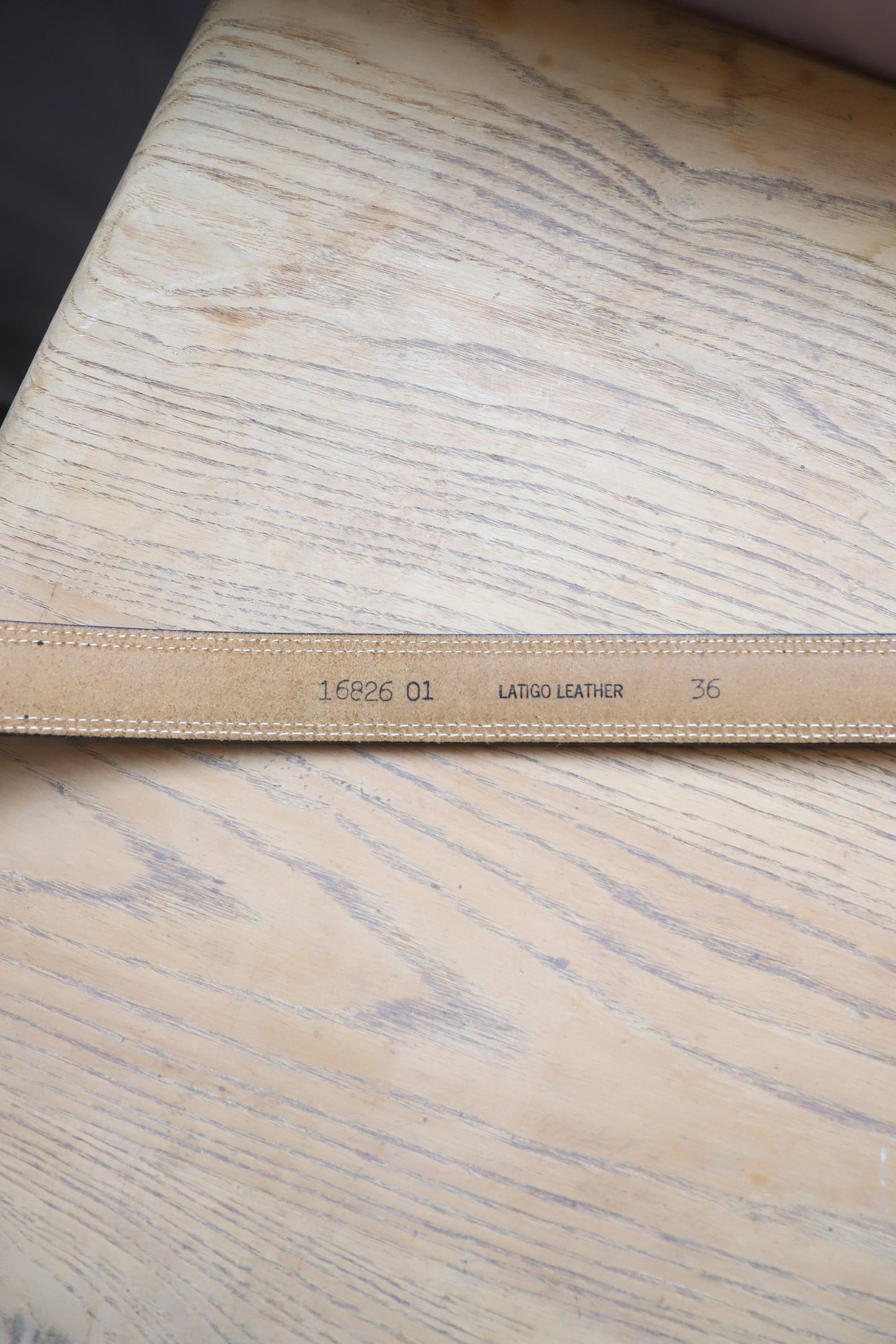 Black leather Canterbury belt