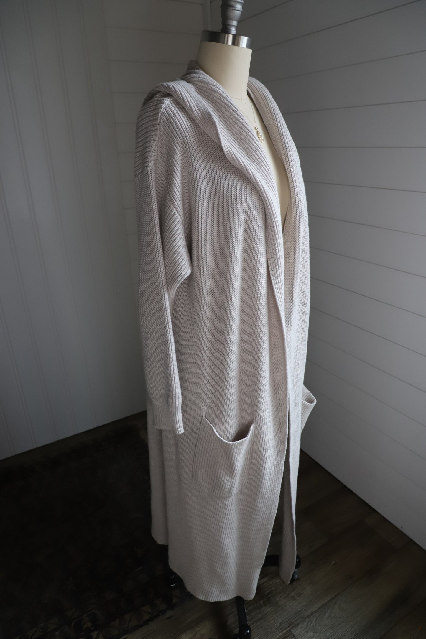 Goumi Organic cotton duster cardigan, OS