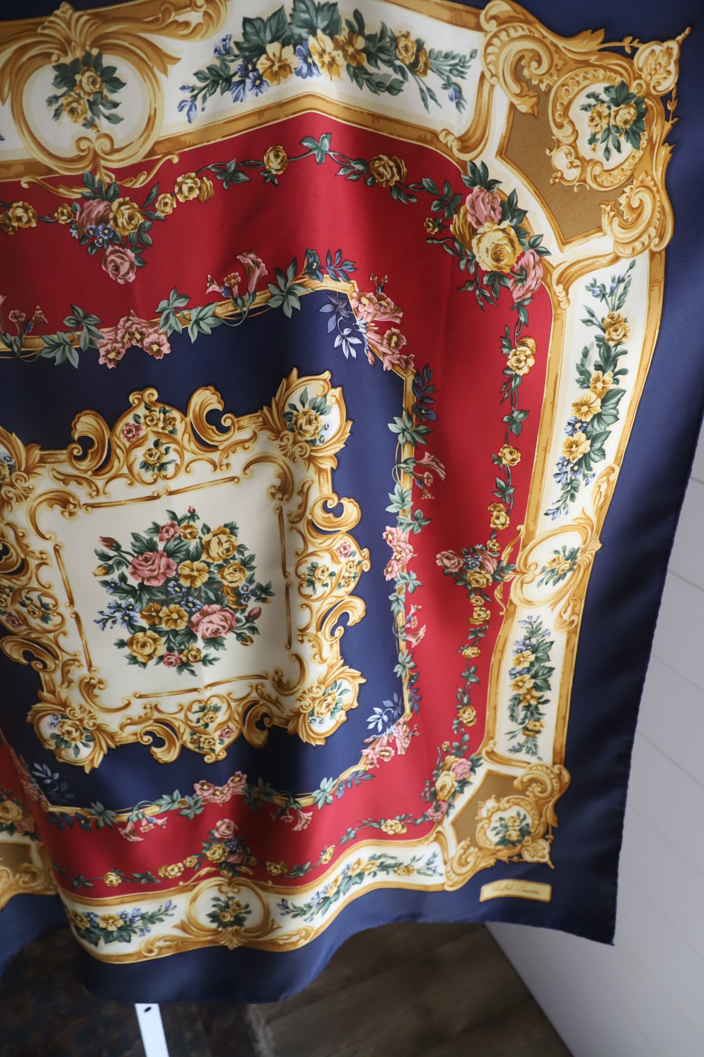 Ralph Lauren large silk floral scarf