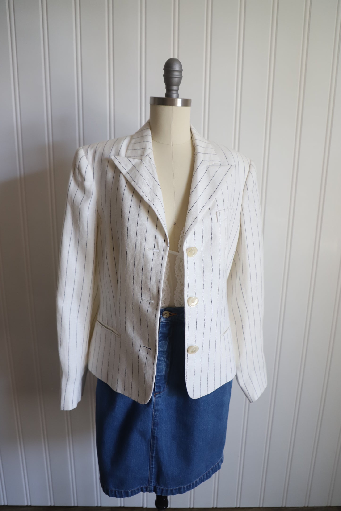 Vintage Ralph Lauren pin stripe blazer size 10