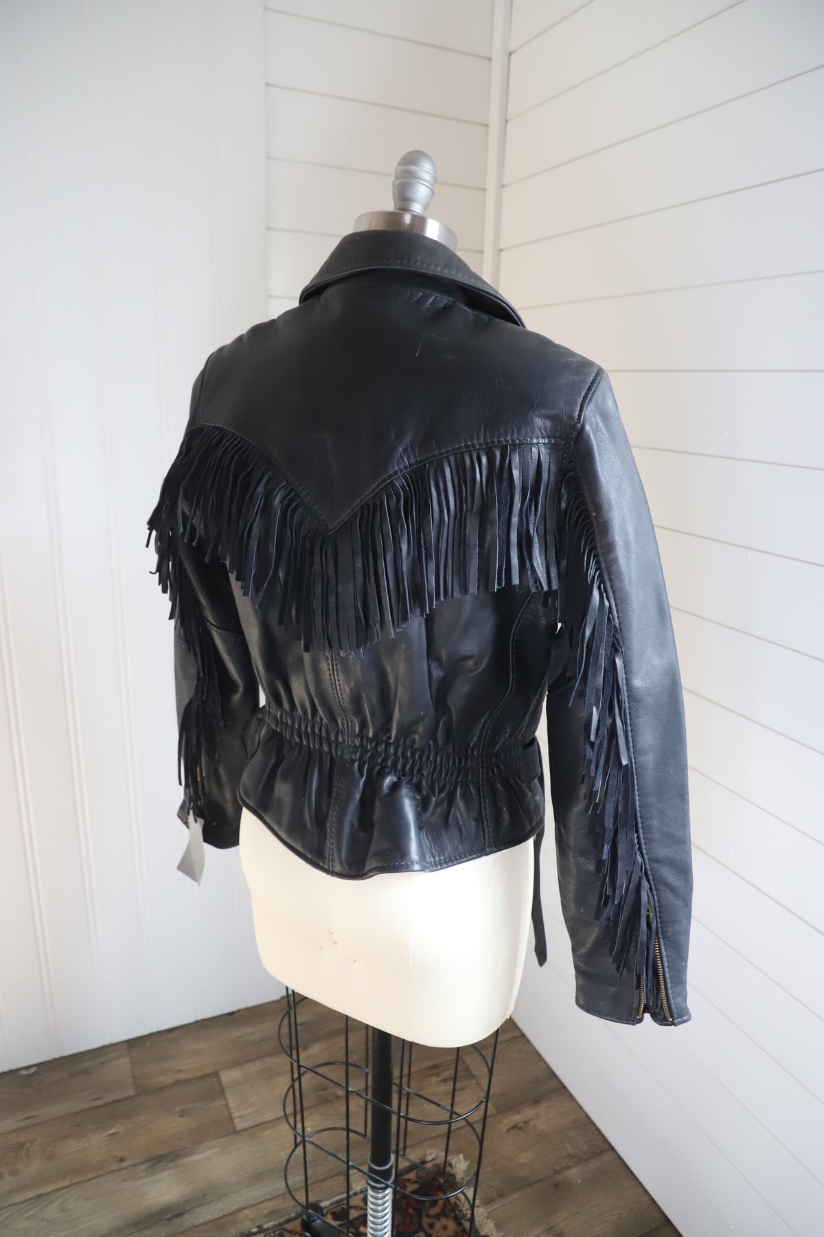 Vintage deadstock USA made leather jacket size 12