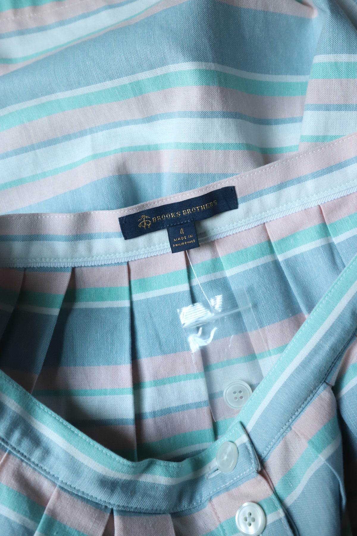 Brooks Brothers striped cotton/linen skirt size 4