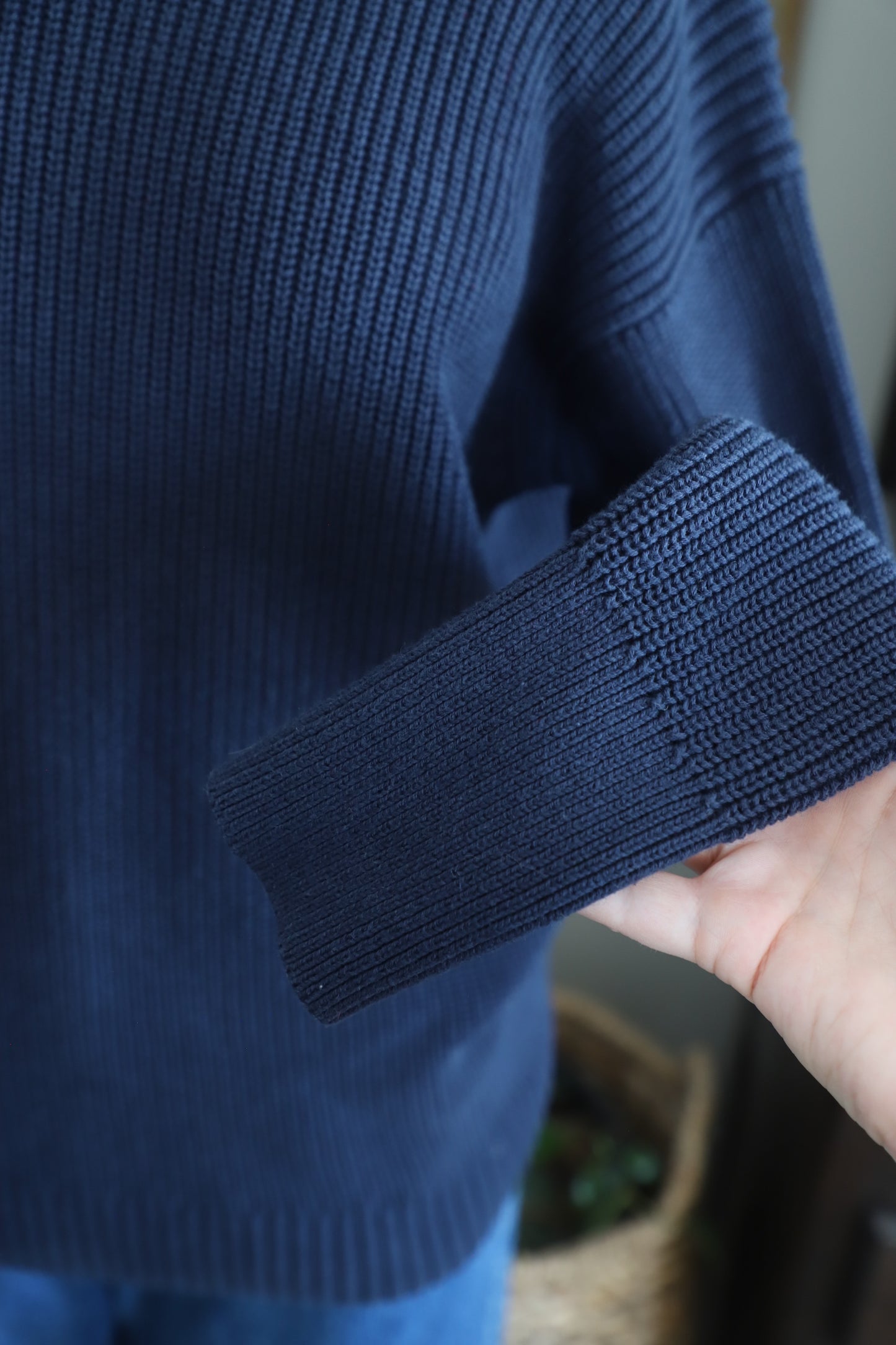 JCrew cotton/cashmere knit sweater