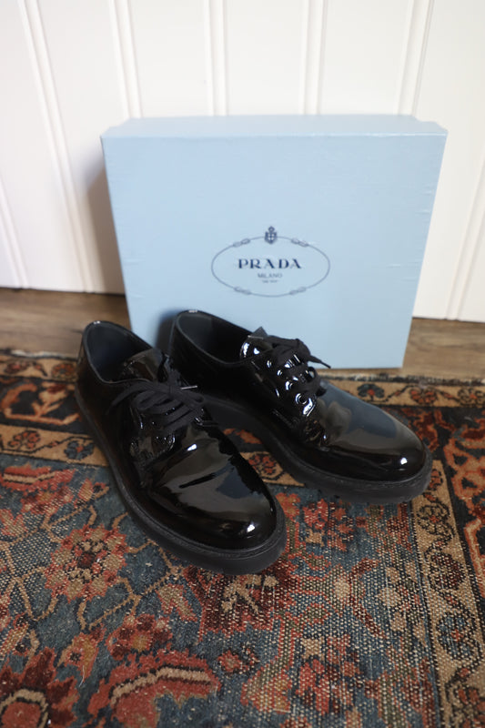 Prada Patent loafers size 39.5