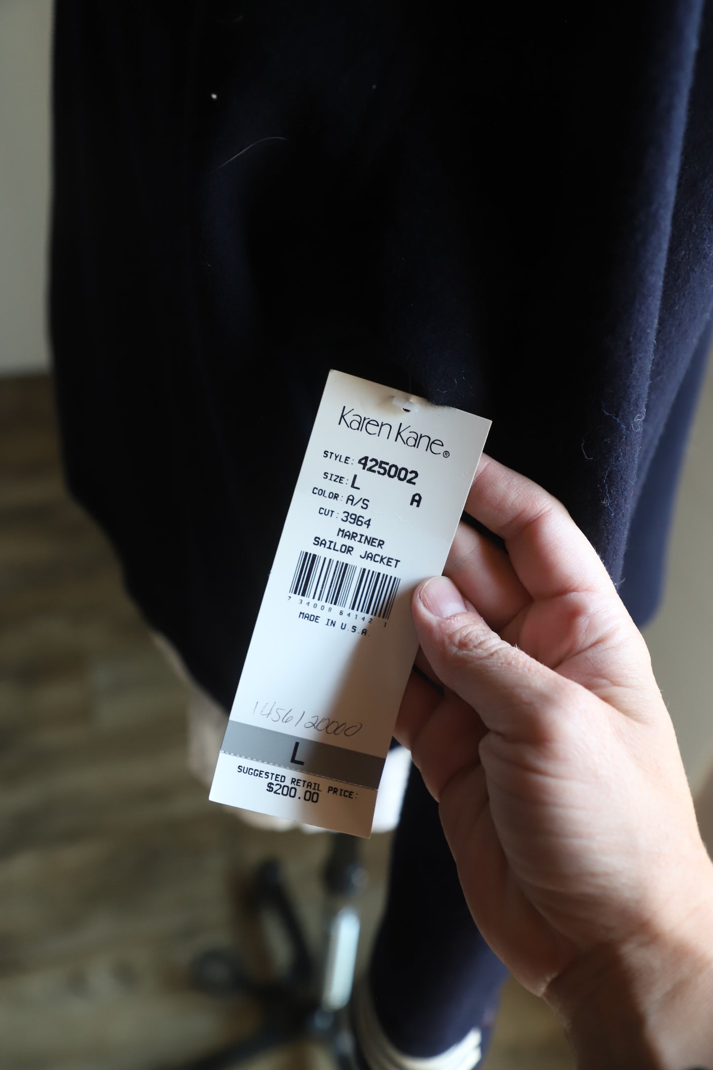 Deadstock NWT wool Karen Kane jacket size L