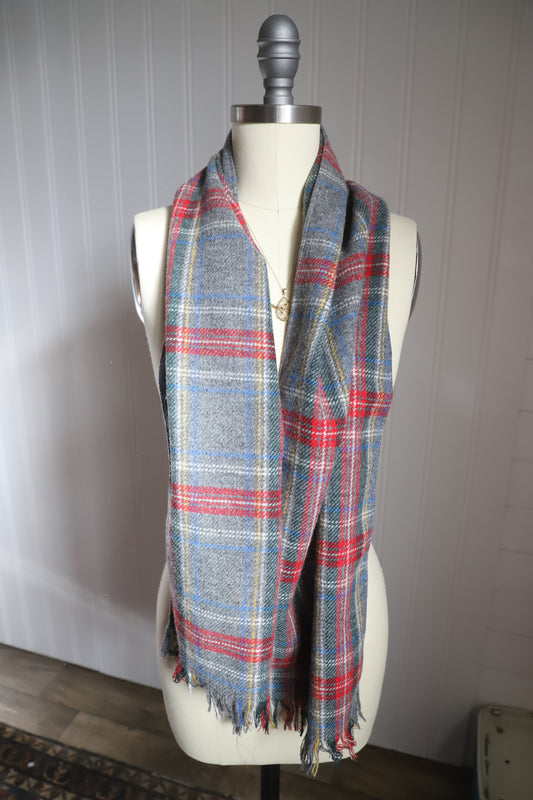 Vintage plaid scarf