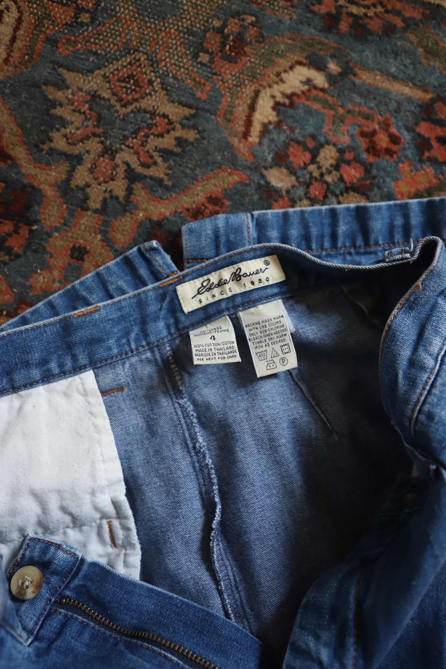 Vintage Eddie Bauer denim skirt size 4