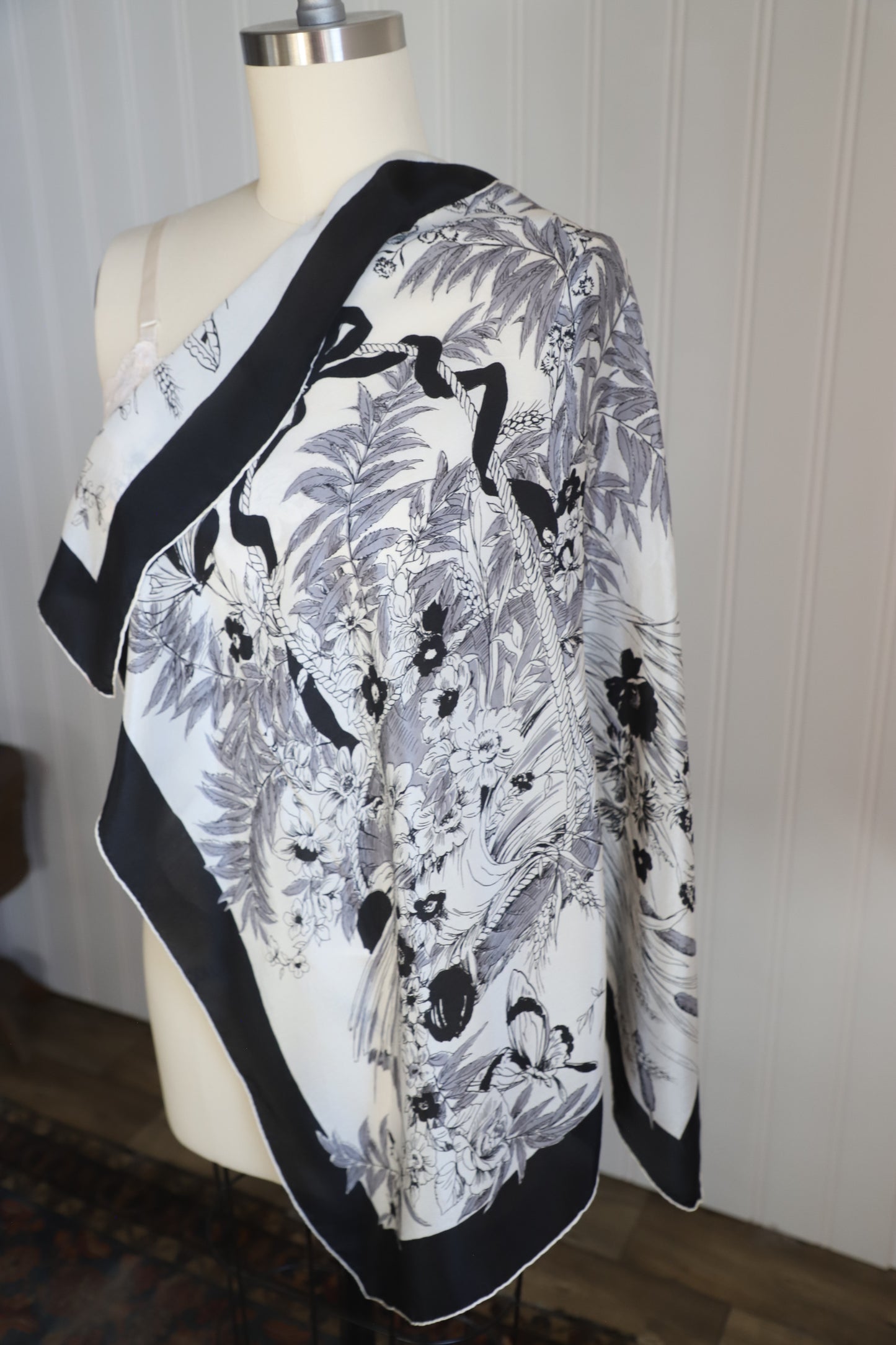 Vintage Sally Gee silk scarf