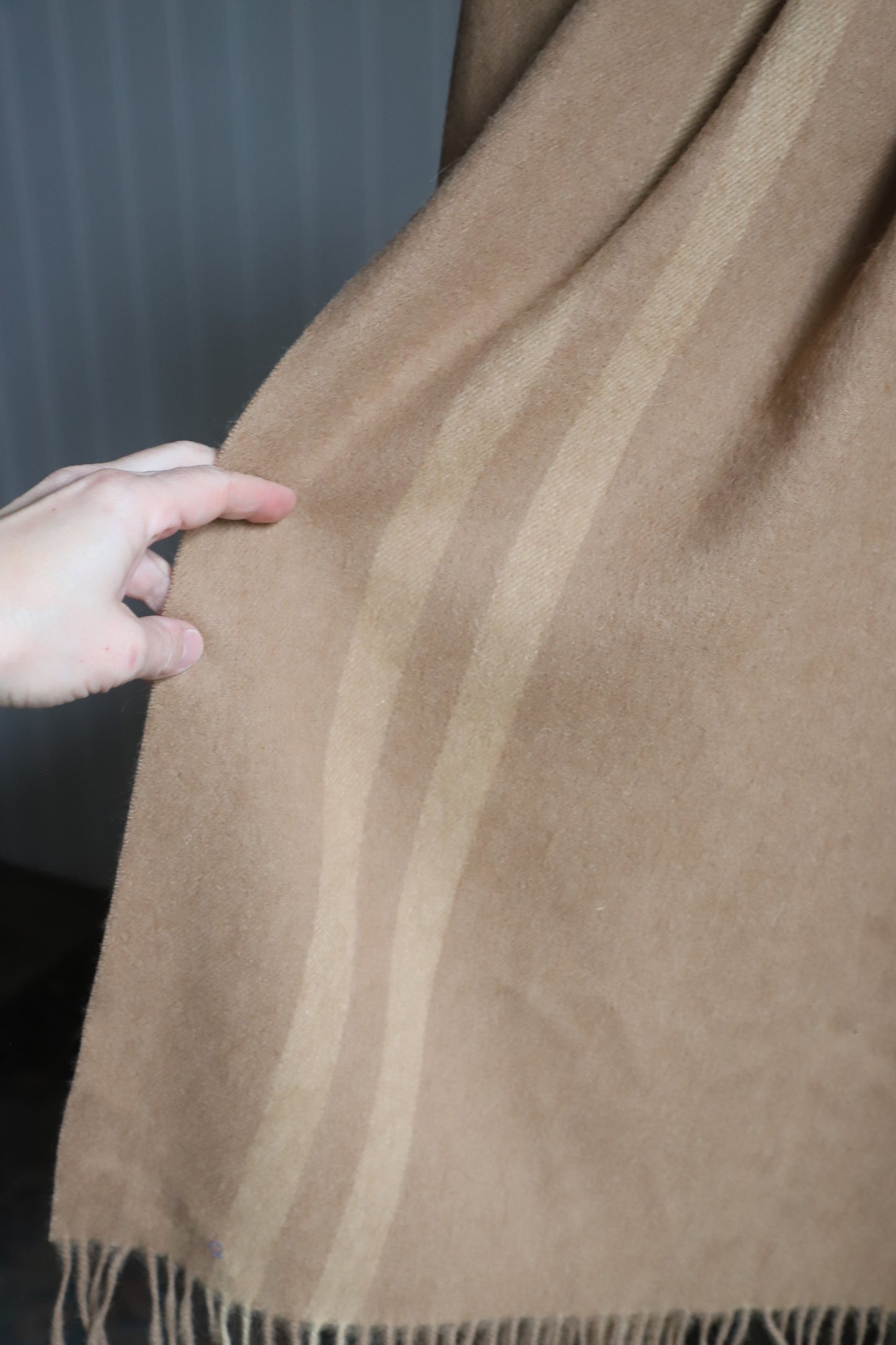 100% Camel Wool blanket scarf