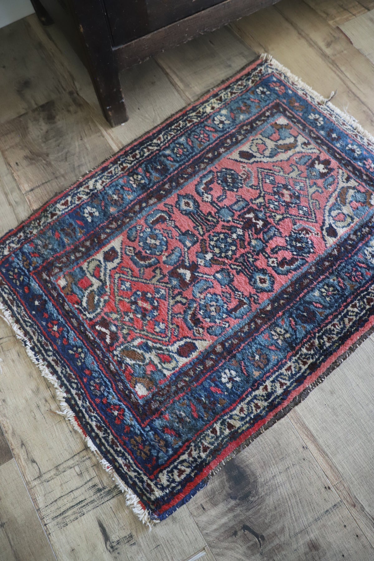 Small vintage woven rug