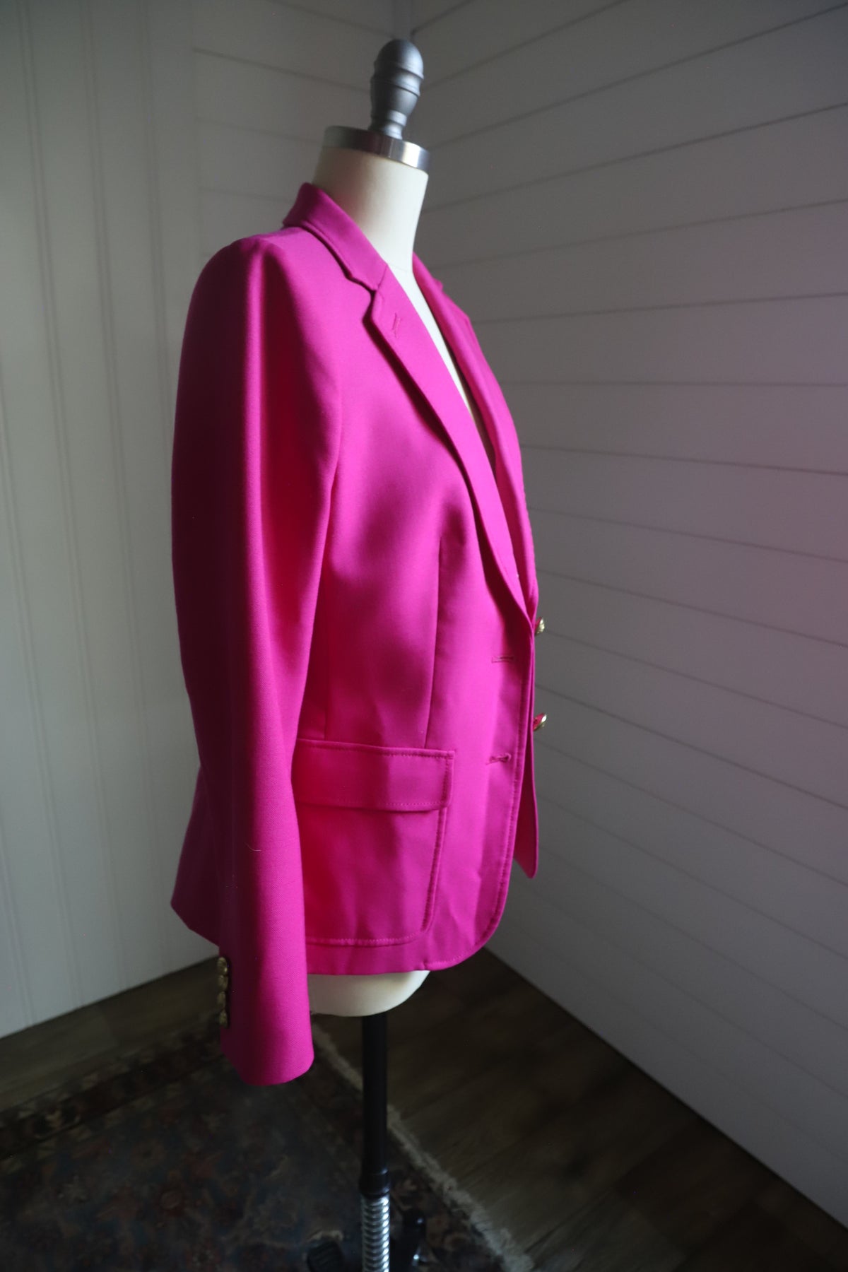JCrew hot pink wool blazer size 4