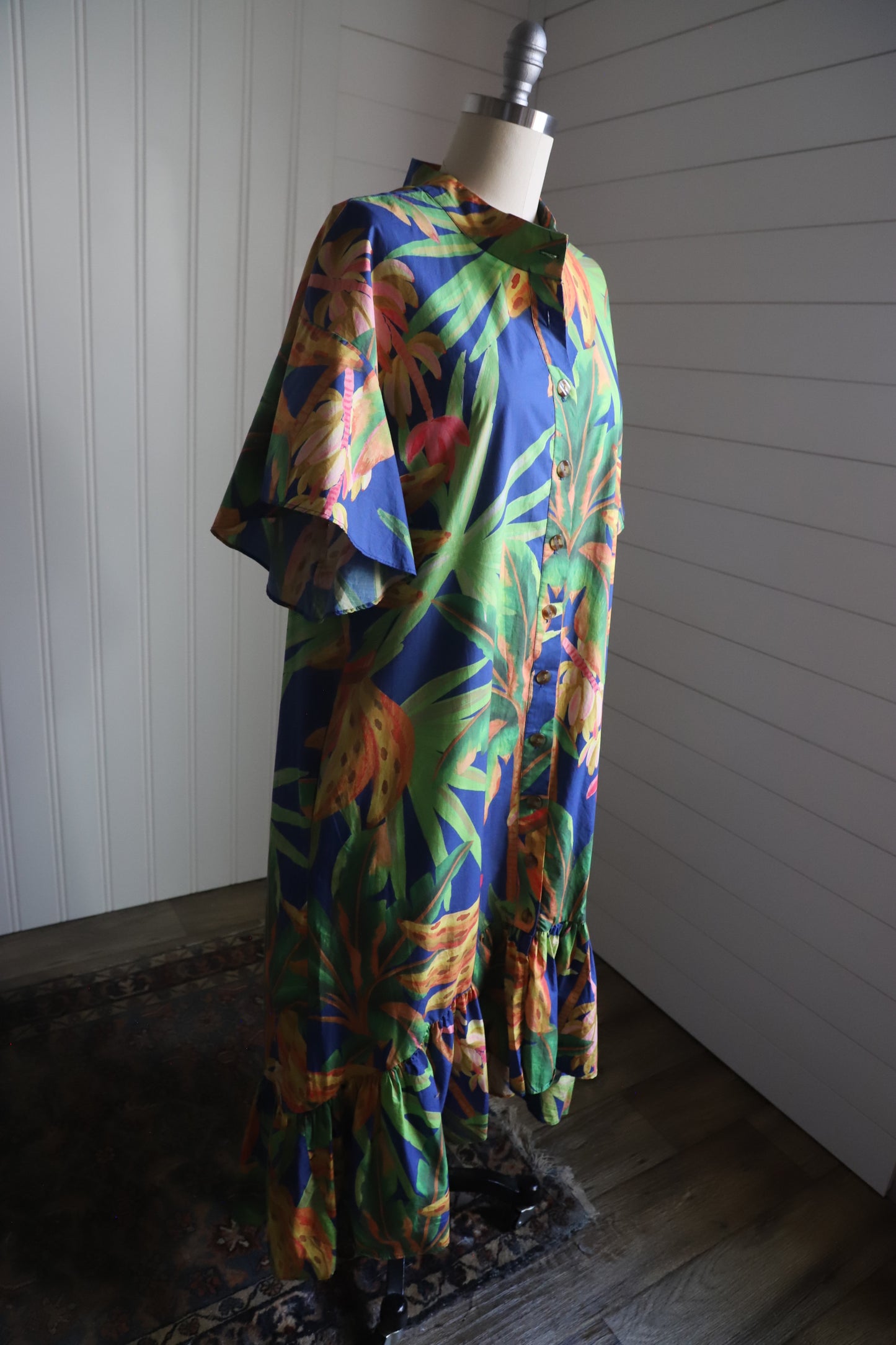 Farm Rio cotton printed dress size L