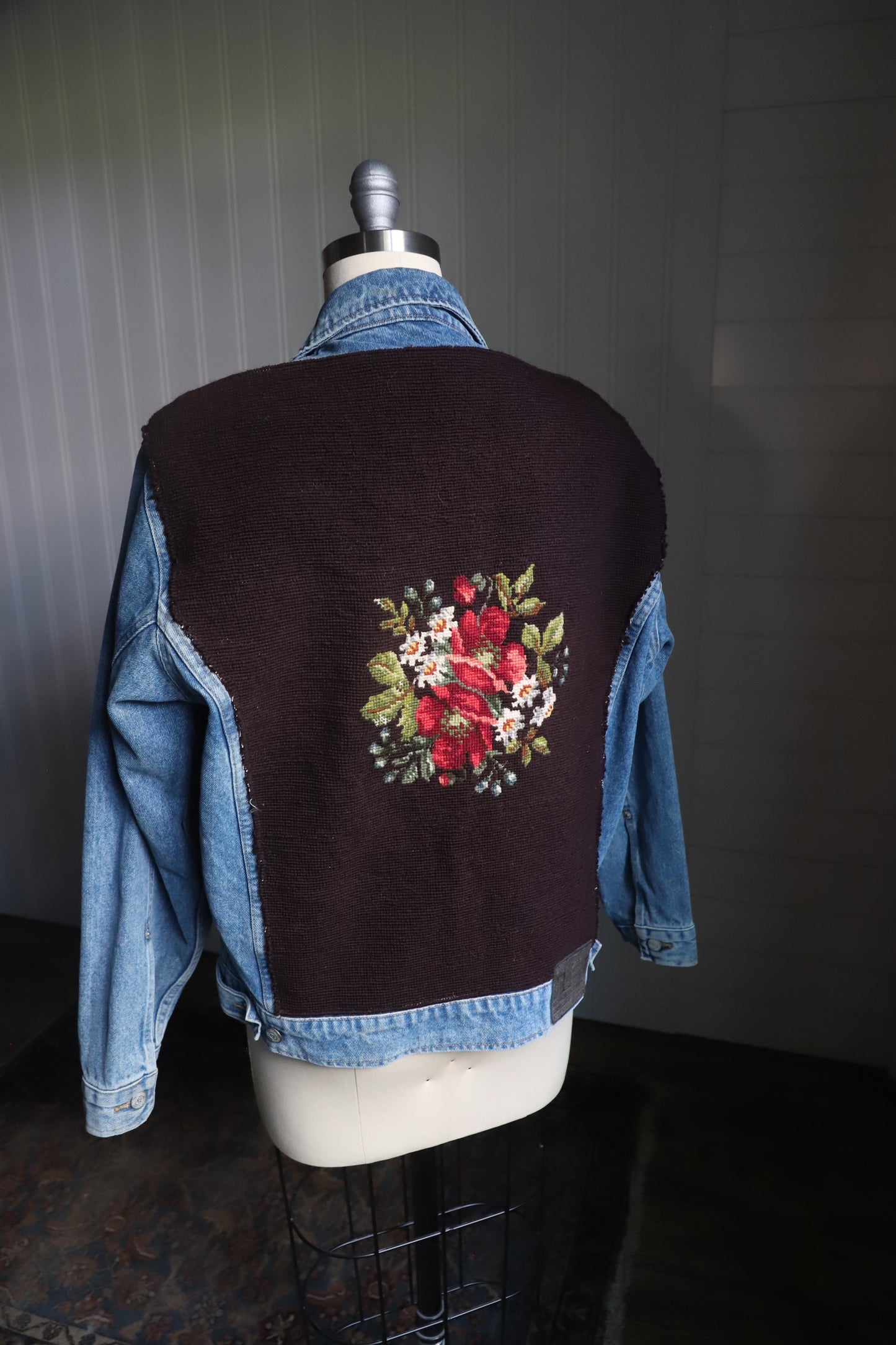 Vintage Polo Ralph Lauren upcycled denim jacket