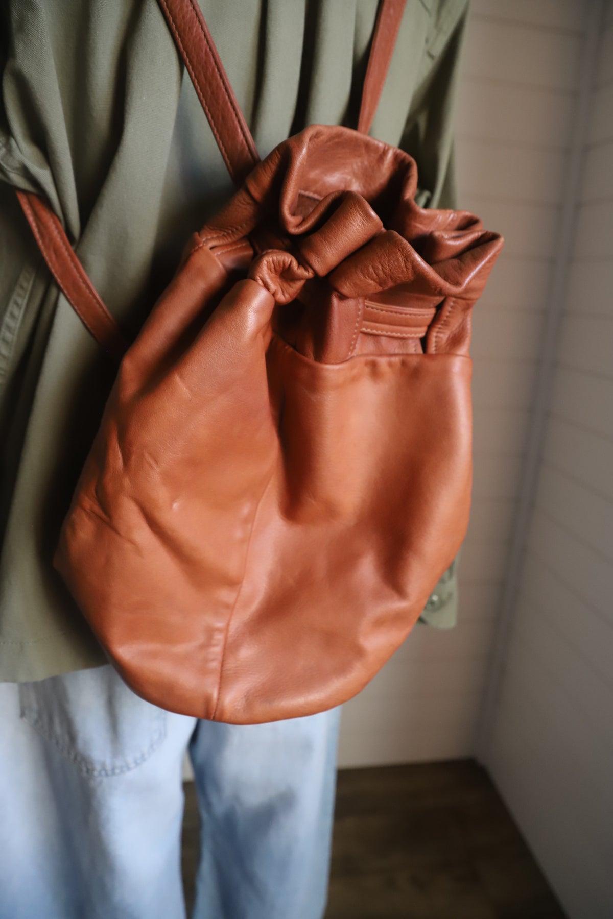 J. Duseri USA made leather bag