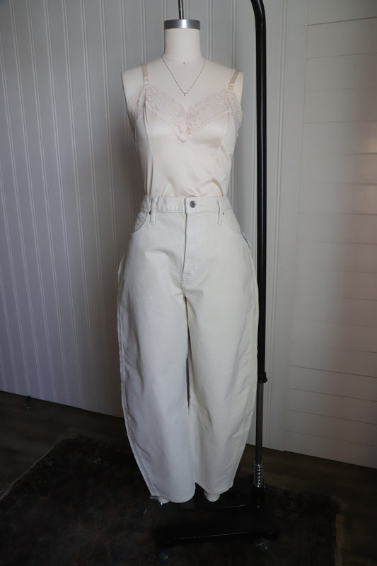 NWT Gap corduroy barrel leg pants size 14