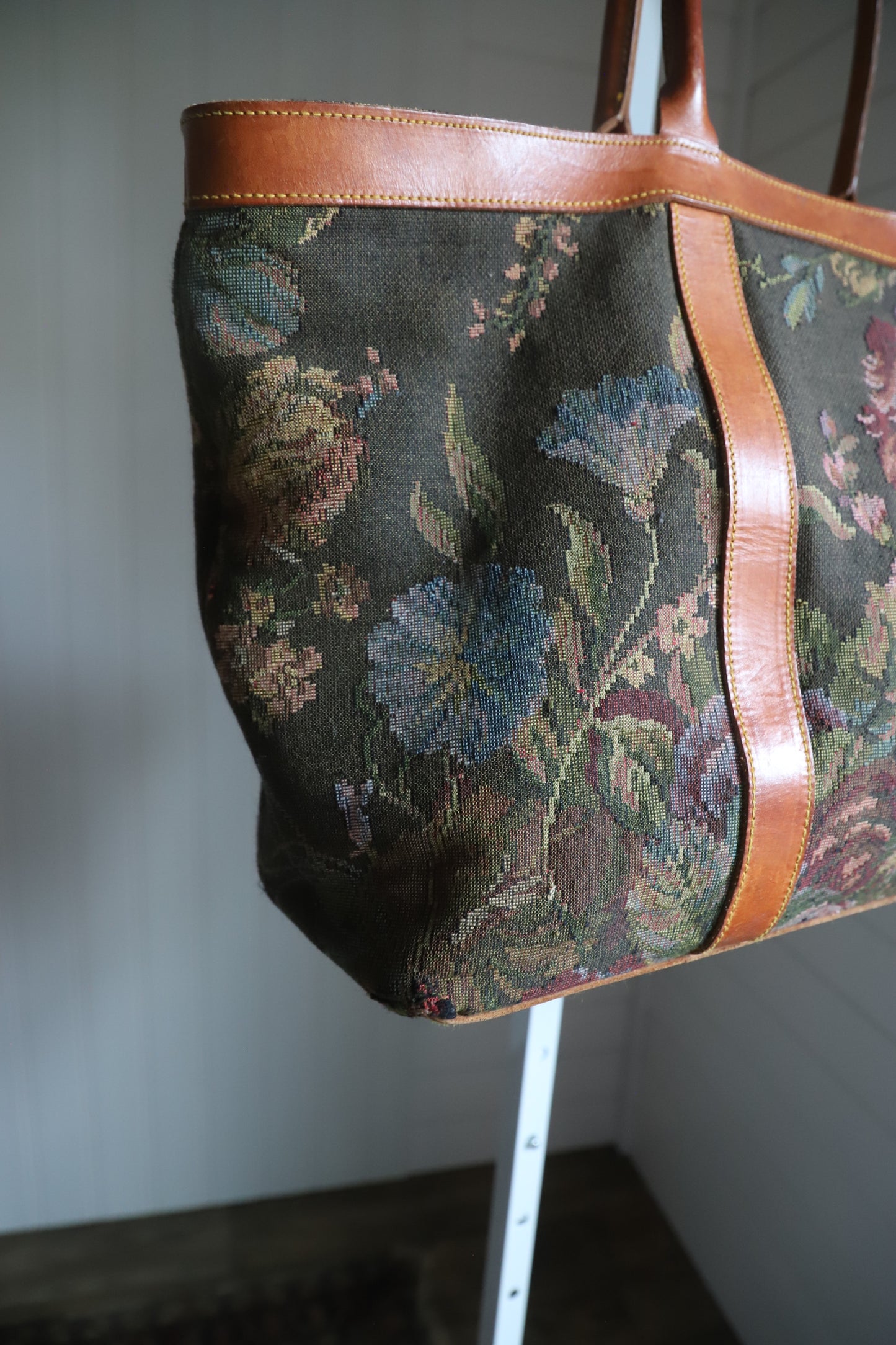 Vintage Polo Ralph Lauren LARGE floral tote bag