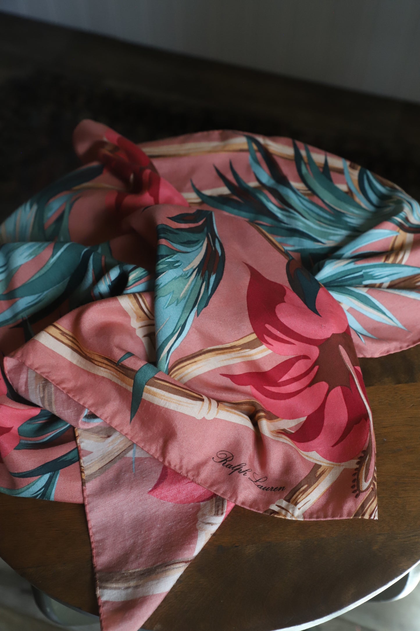 Tropical silk Ralph Lauren scarf