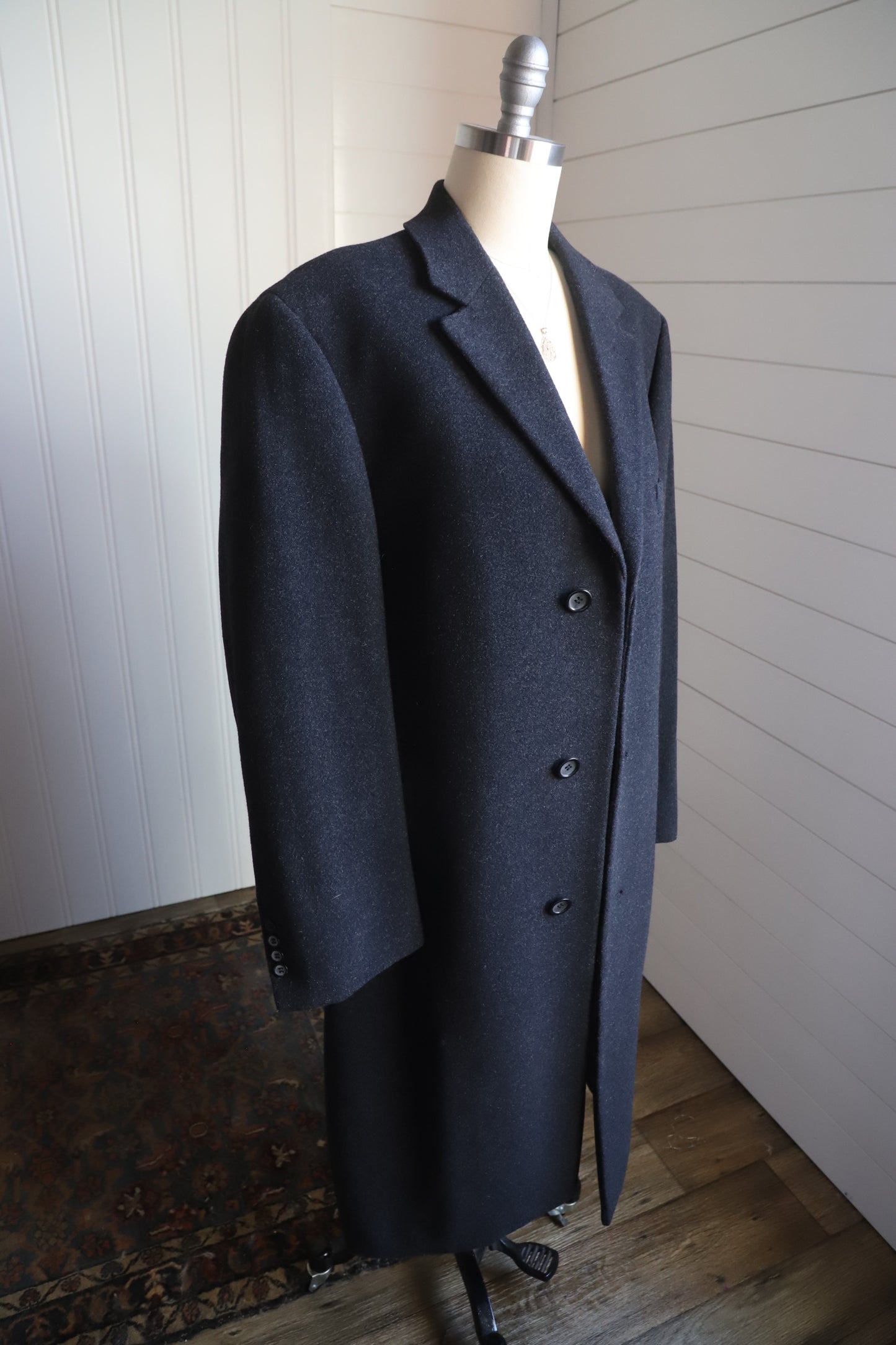 Vintage wool/cashmere Ralph Lauren overcoat (plus size)