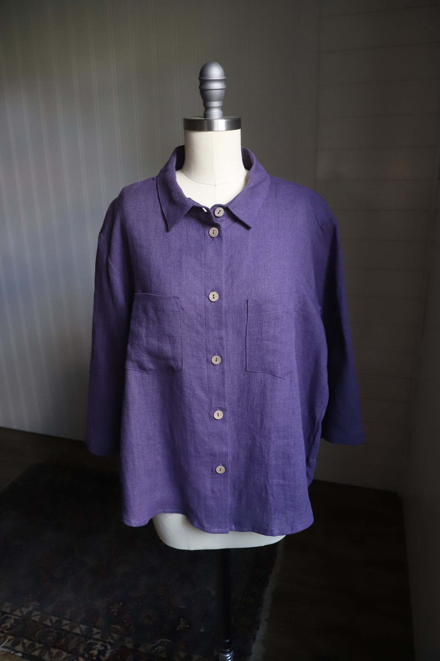 NWT OffOn 100% linen blouse size M