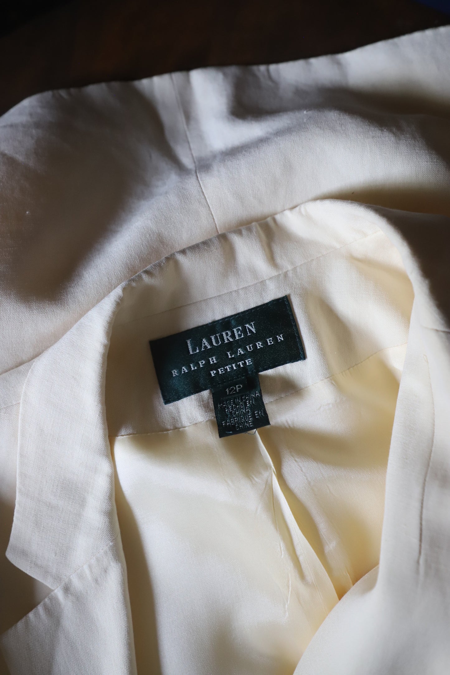 Vintage Ralph Lauren silk/linen set size 12P