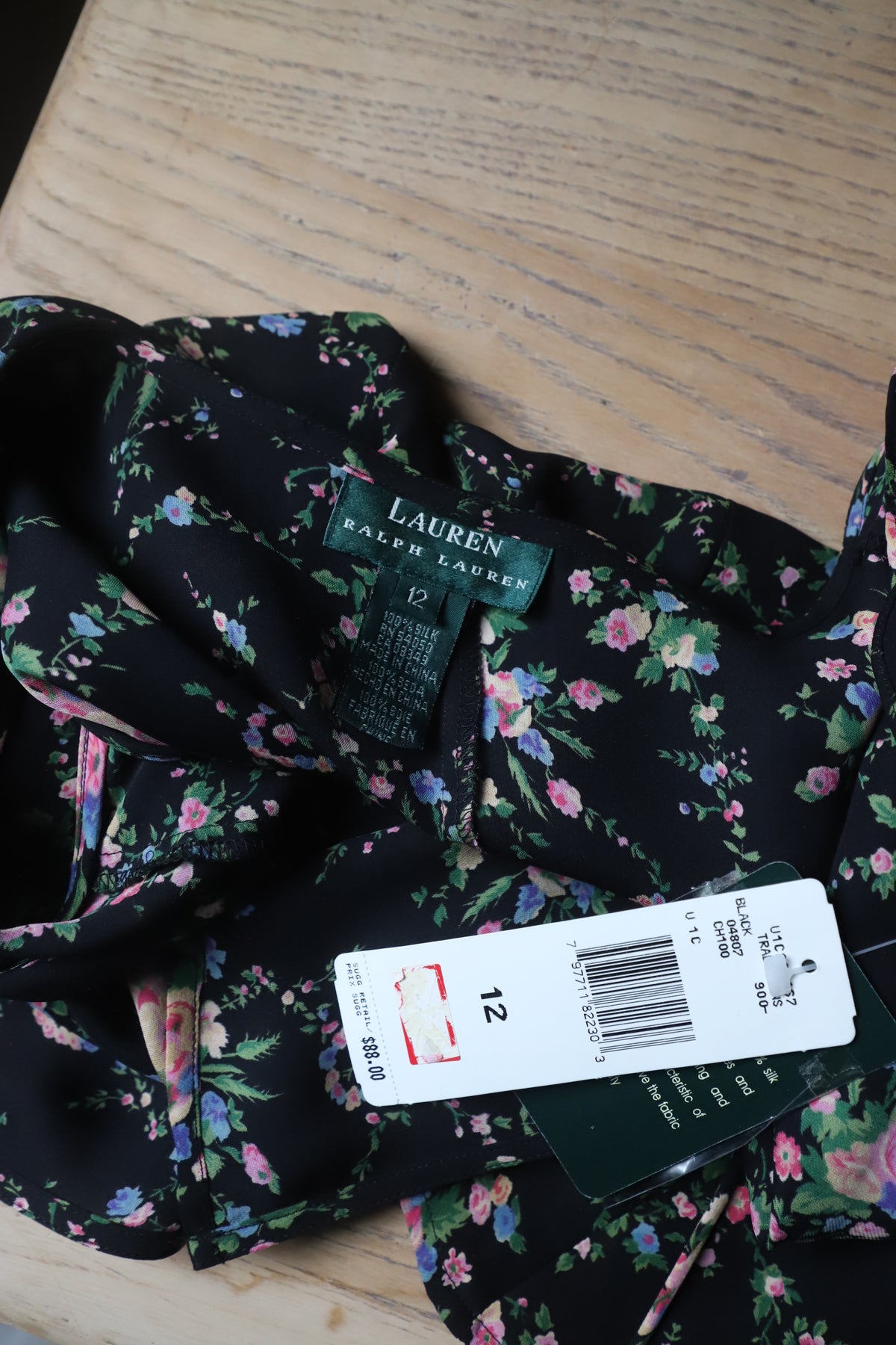 Vintage NWT Ralph Lauren silk blouse size 12