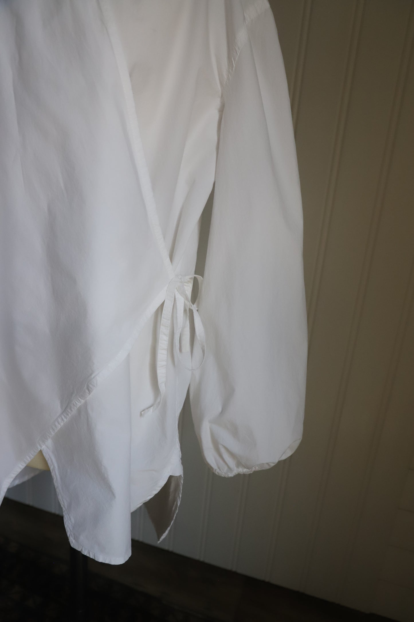 Ganni cotton wrap blouse size 42
