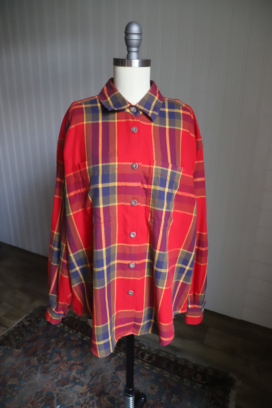 Vintage LizSport cotton button down size L