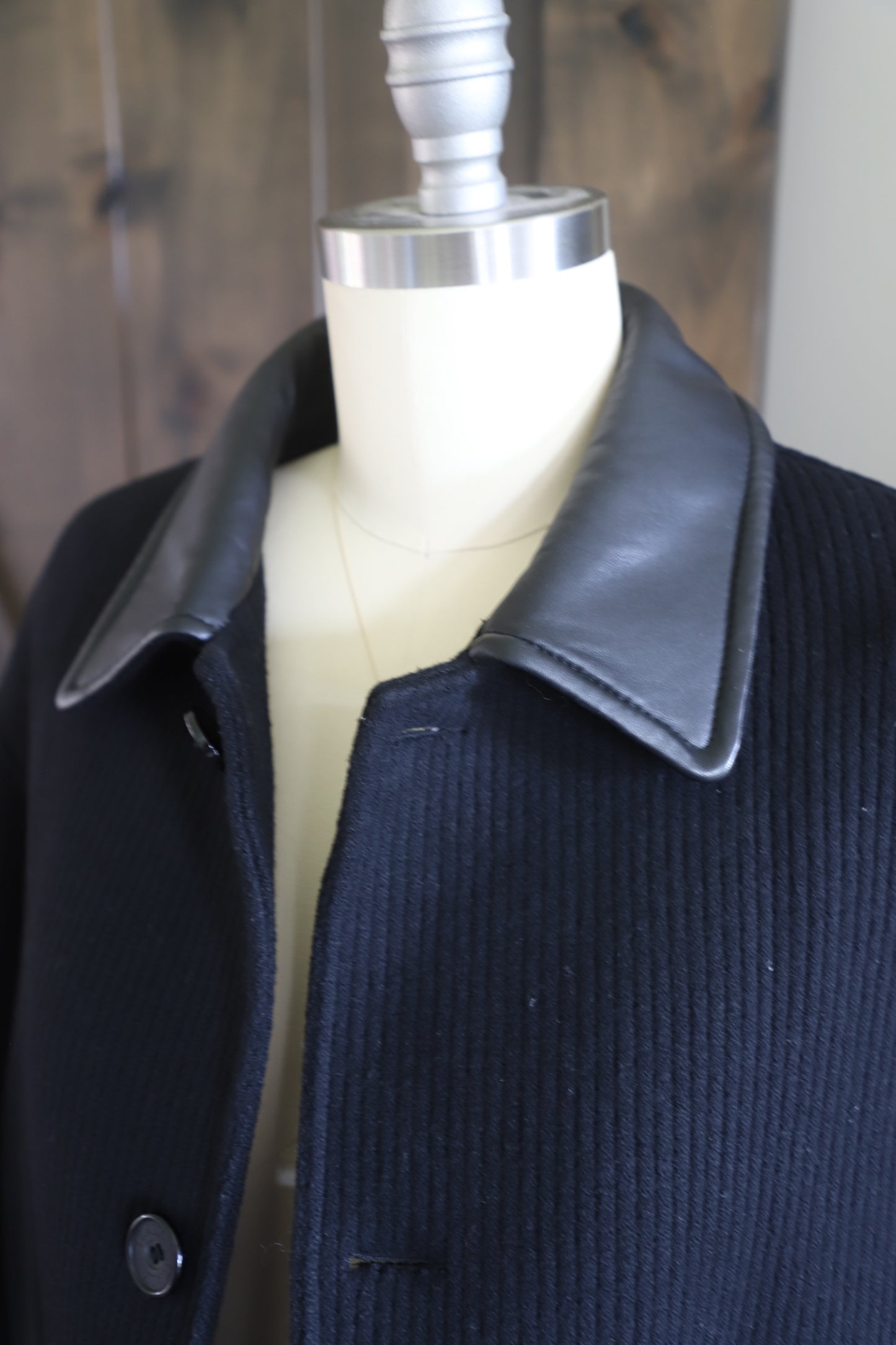 Givenchy wool and leather jacket, XXL